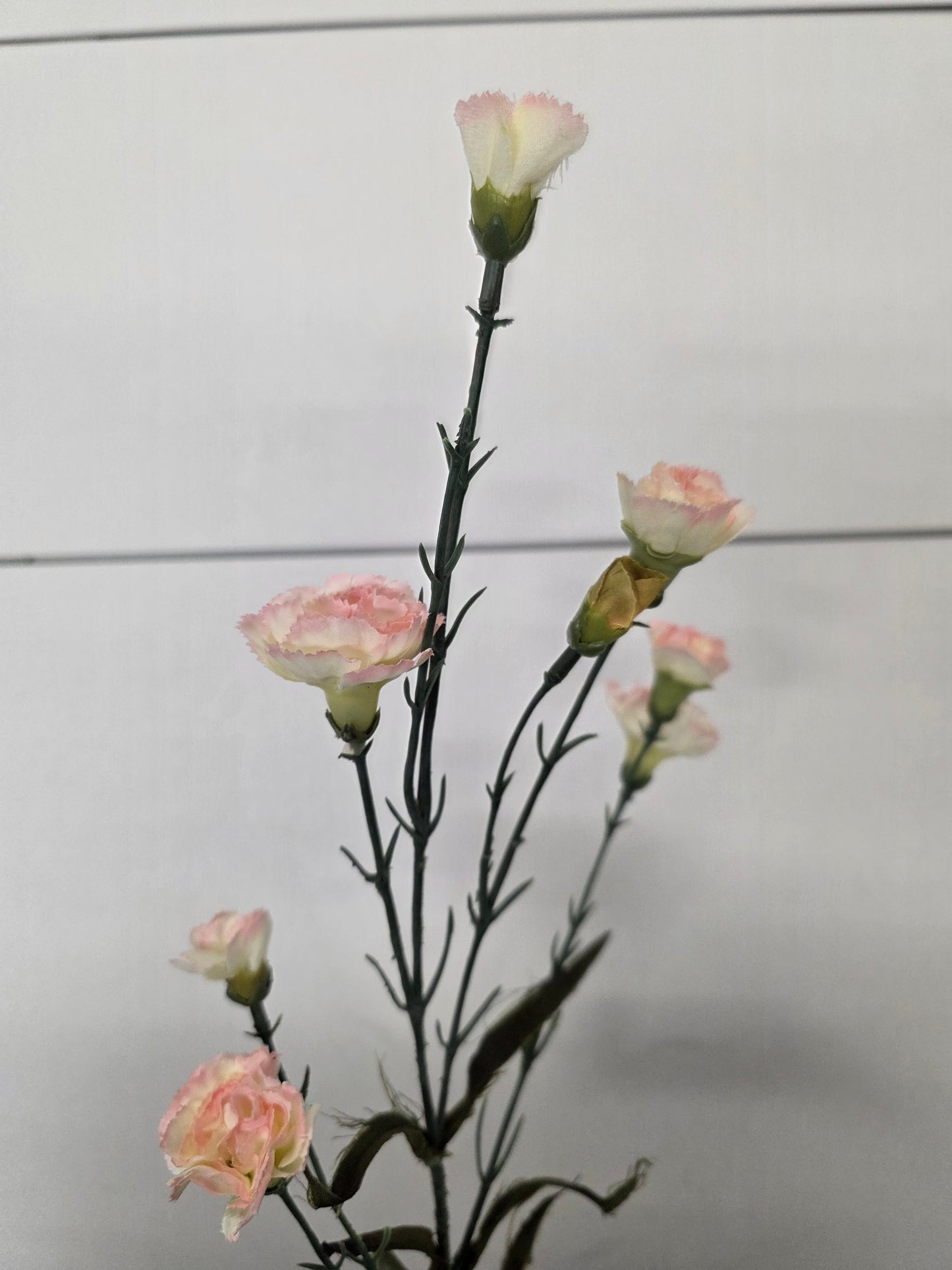 Artificial Spray Carnation Cream And Pale Pink (PACK OF 2)