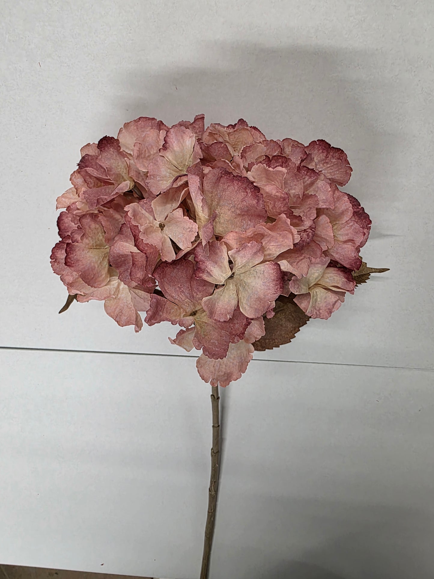 Artificial Hydrangea Stem 80cm Pink