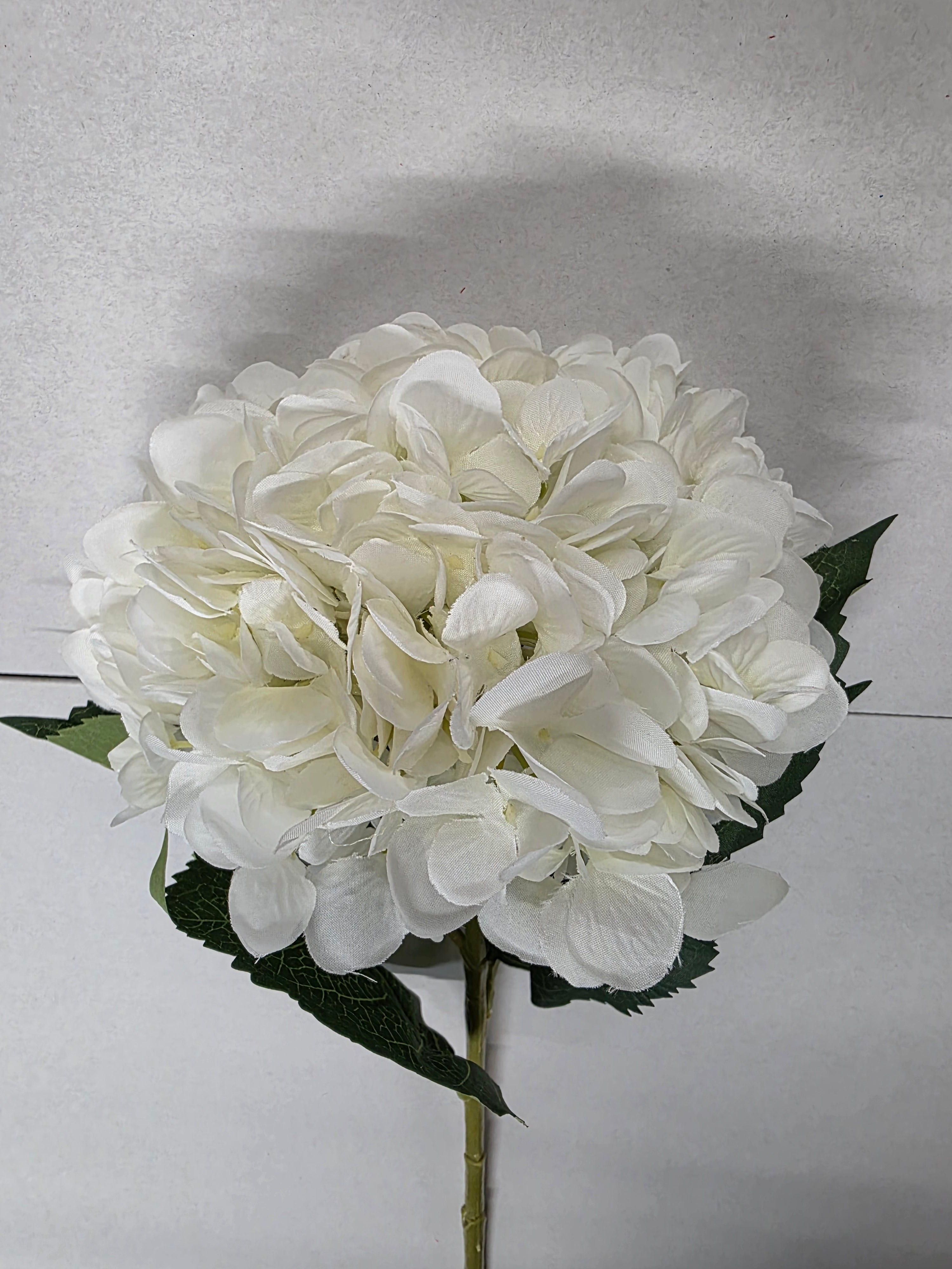 Artificial Hydrangea White 48cm (PACK OF 2)