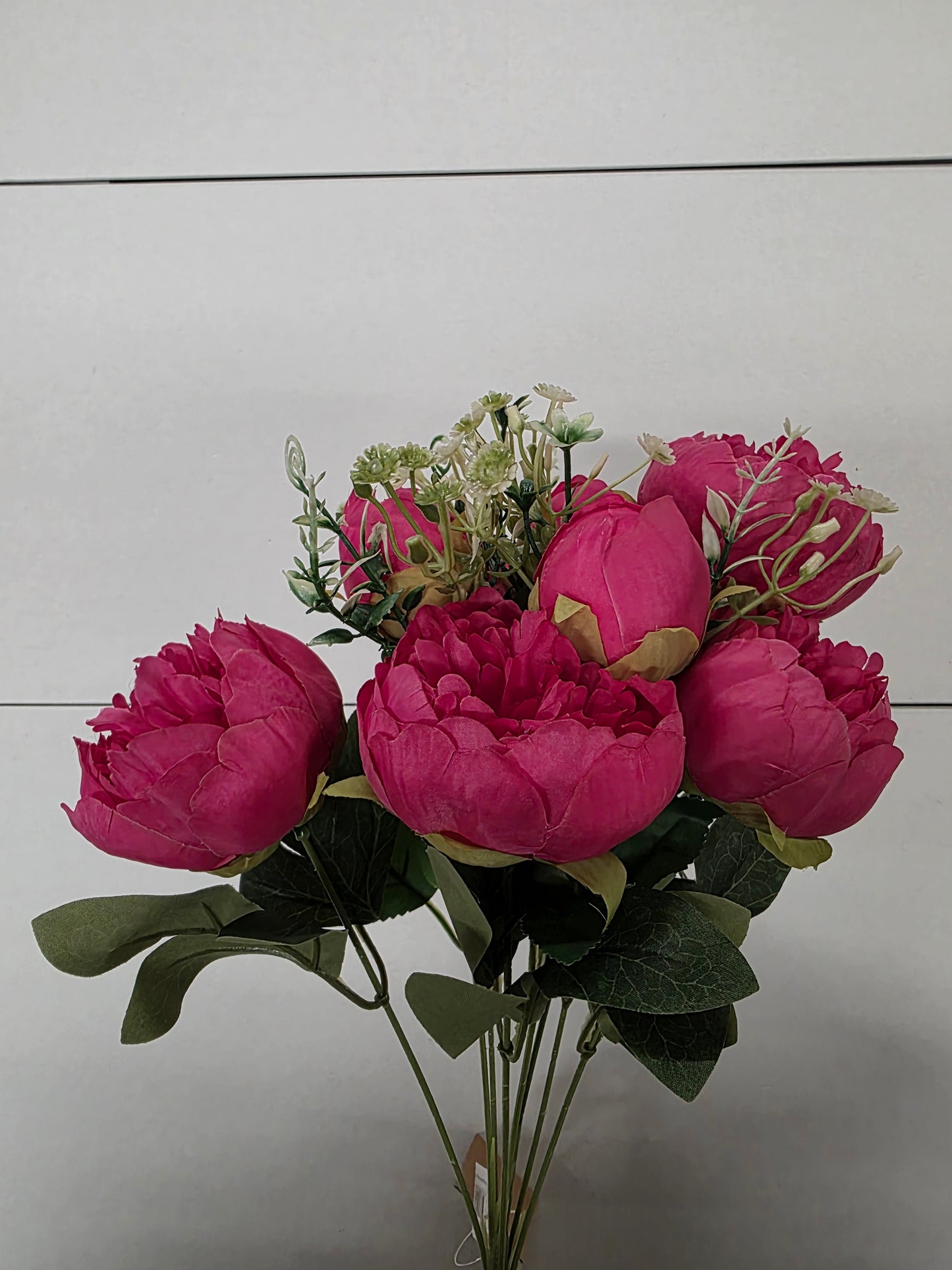 Artificial Bouquet Peony Cerise