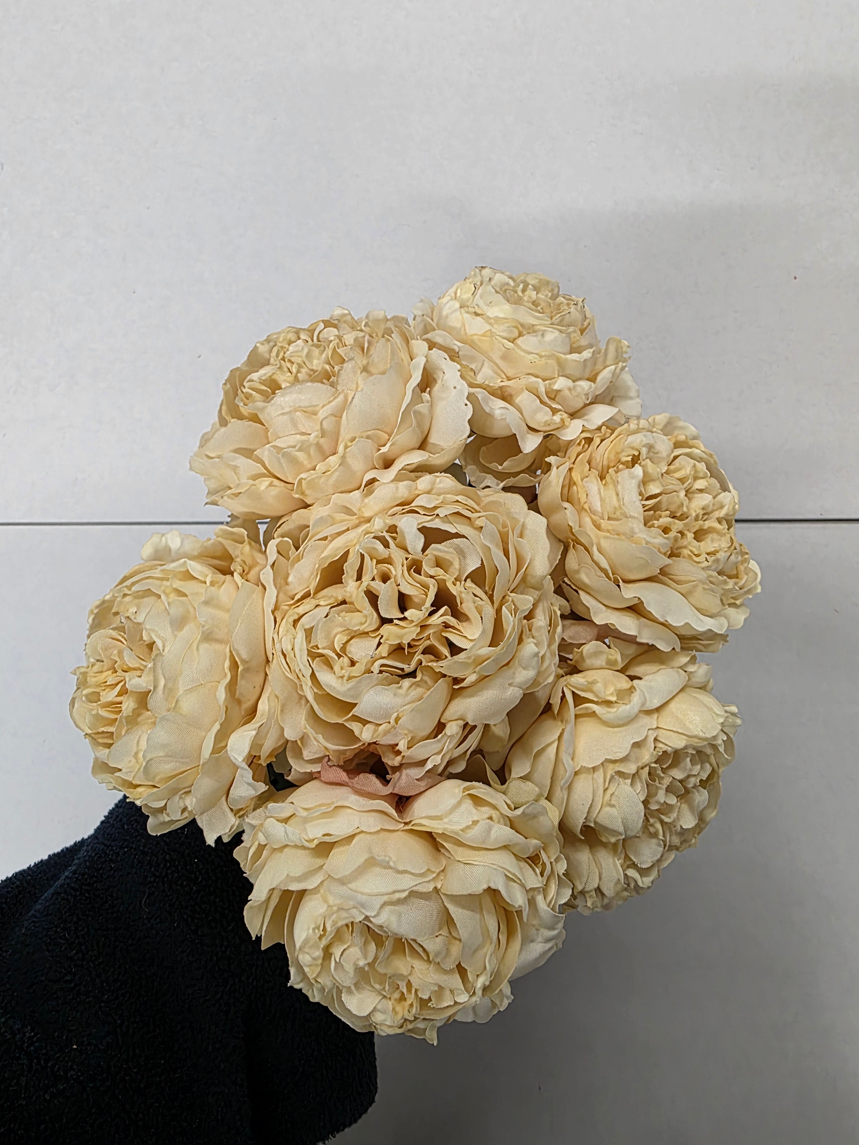 Artificial Peony Bouquet X 7 Lemon
