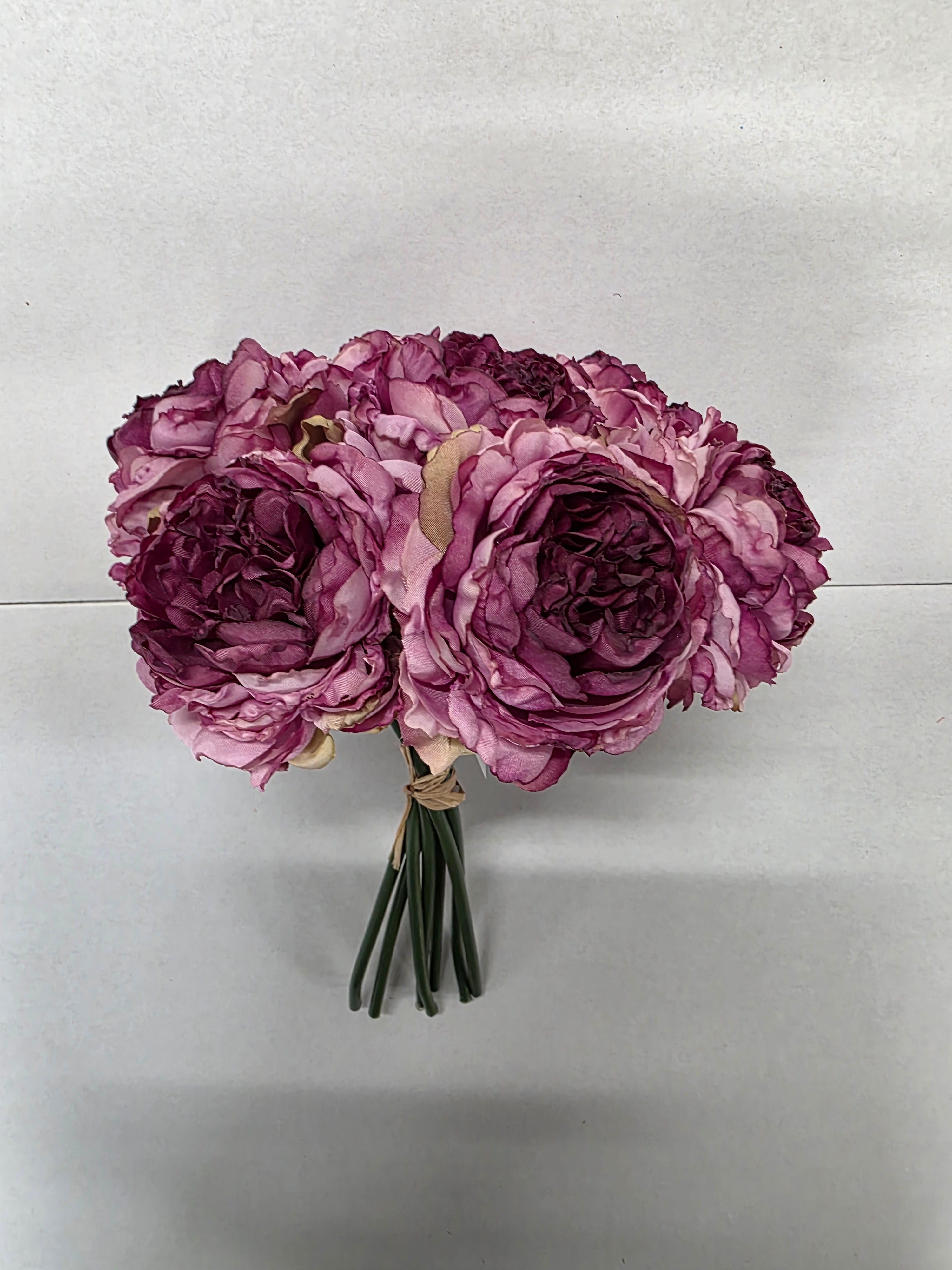 Artificial Peony Bouquet X 7 Lilac