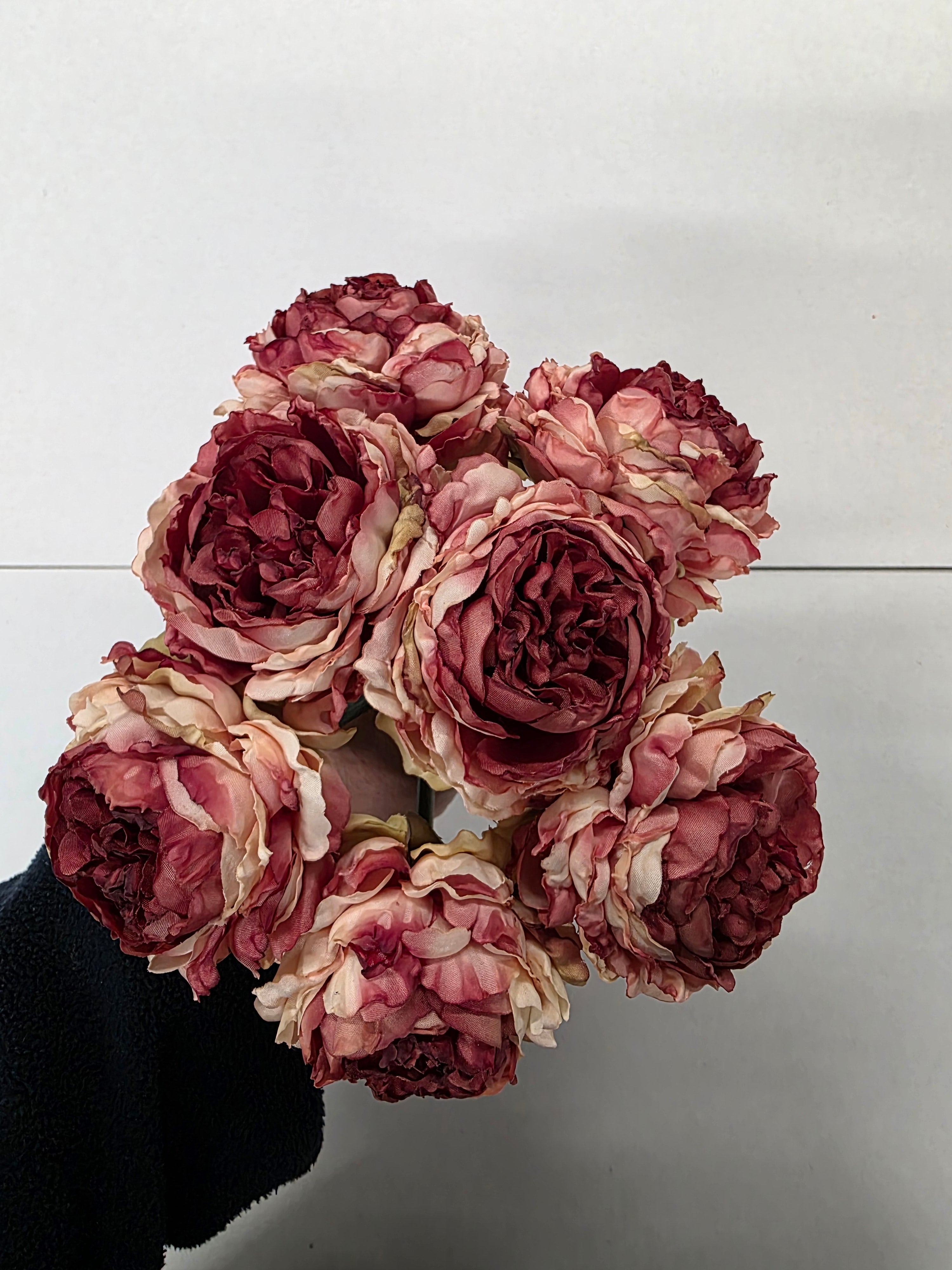 Artificial Peony Bouquet X 7 Pink Coral