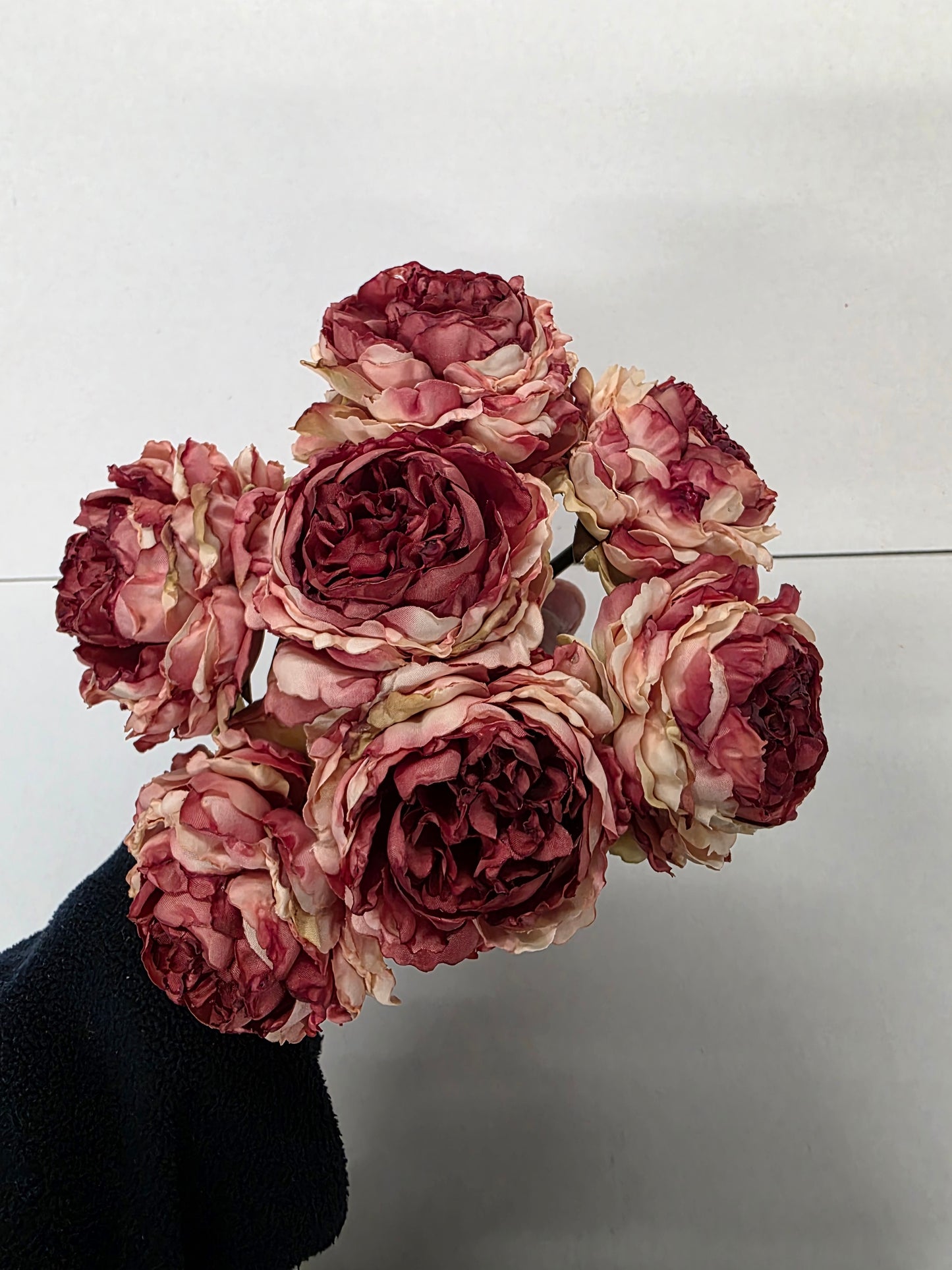 Artificial Peony Bouquet X 7 Pink Coral