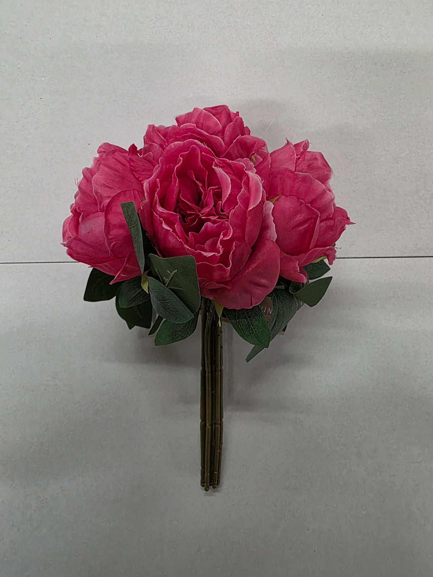 Artificial Peony Bunch Pink 28 Cm