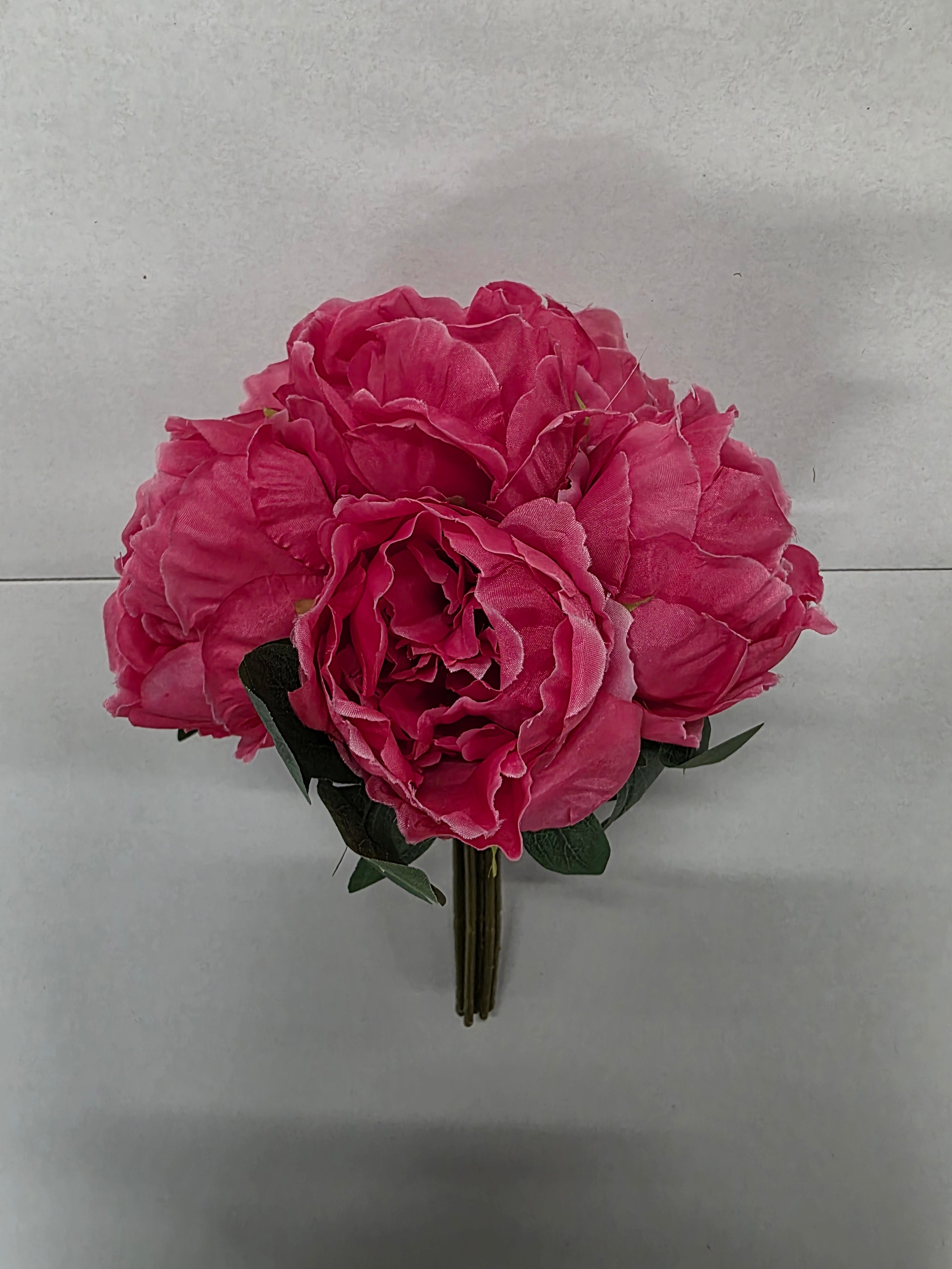 Artificial Peony Bunch Pink 28 Cm