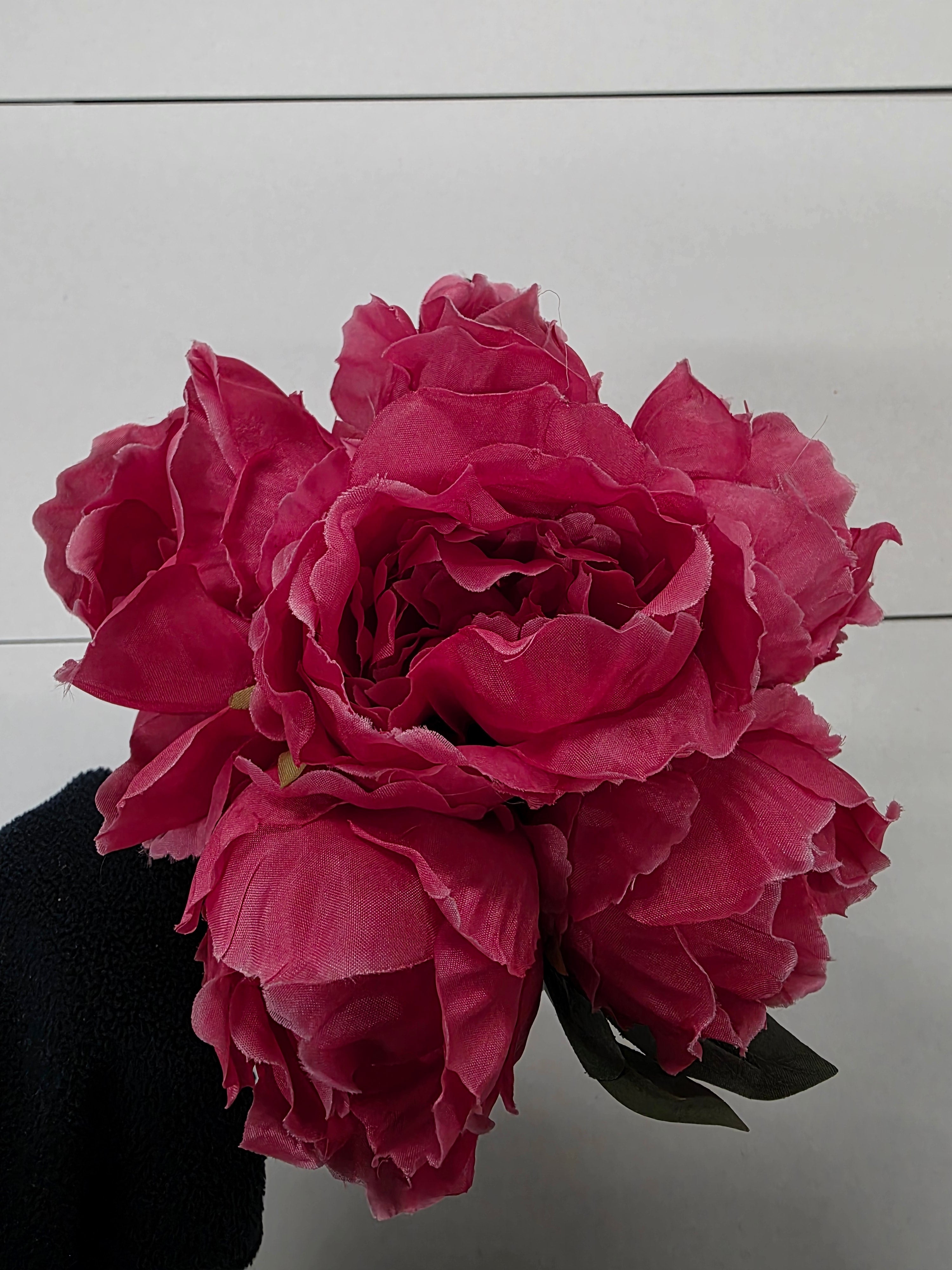 Artificial Peony Bunch Pink 28 Cm