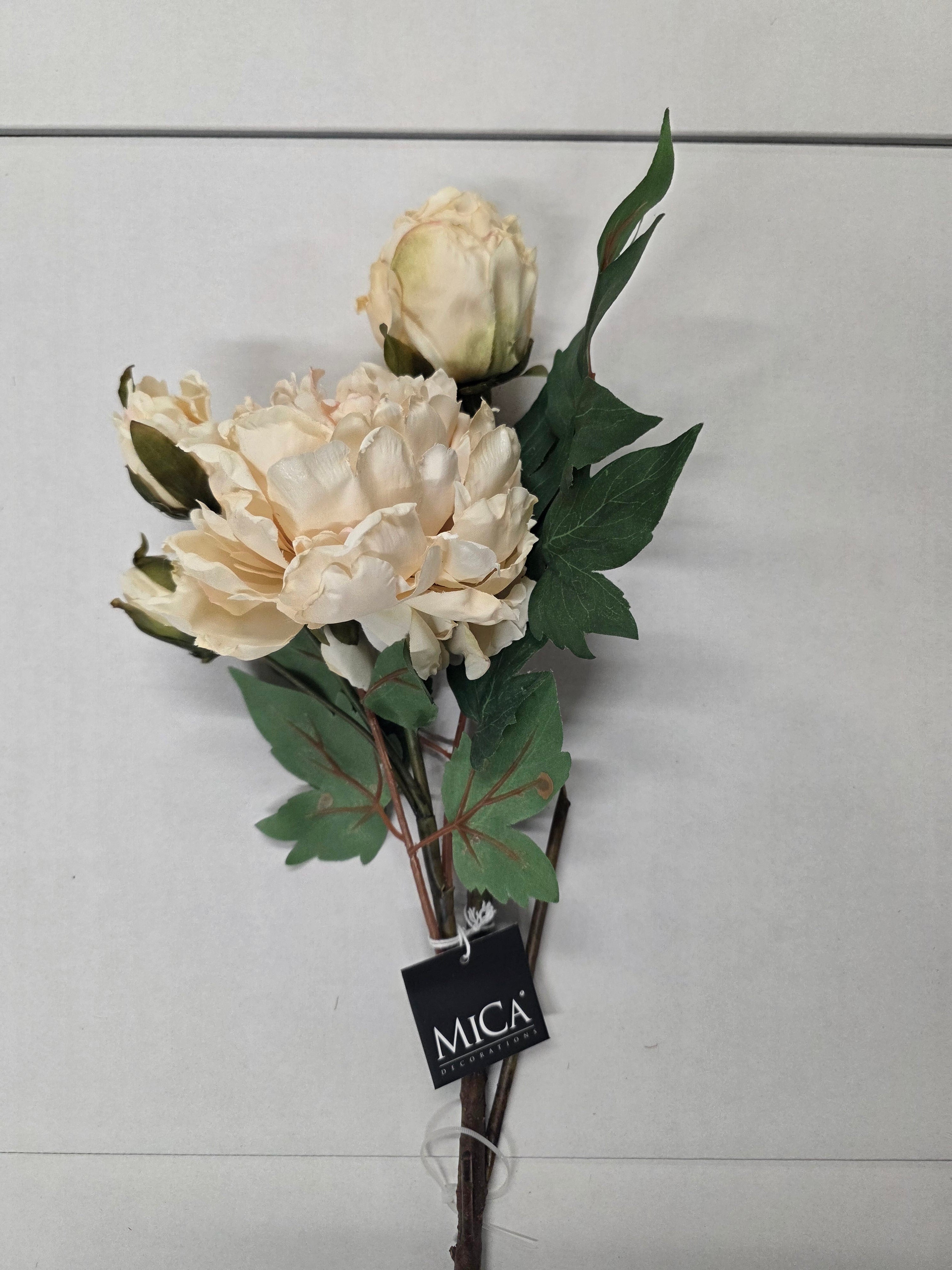 Artificial Peony Cream 65cm