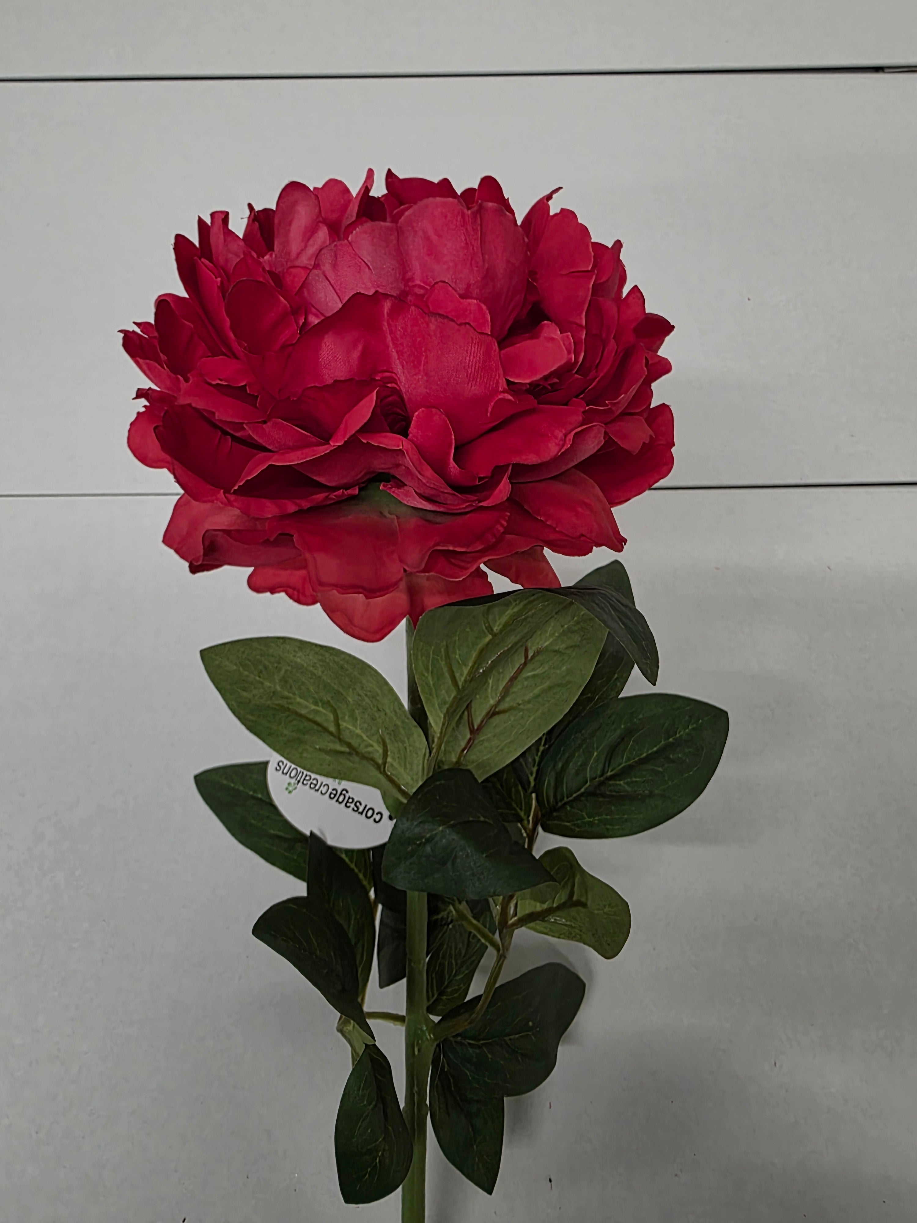 Artificial Peony Large Red (PACK OF 2)