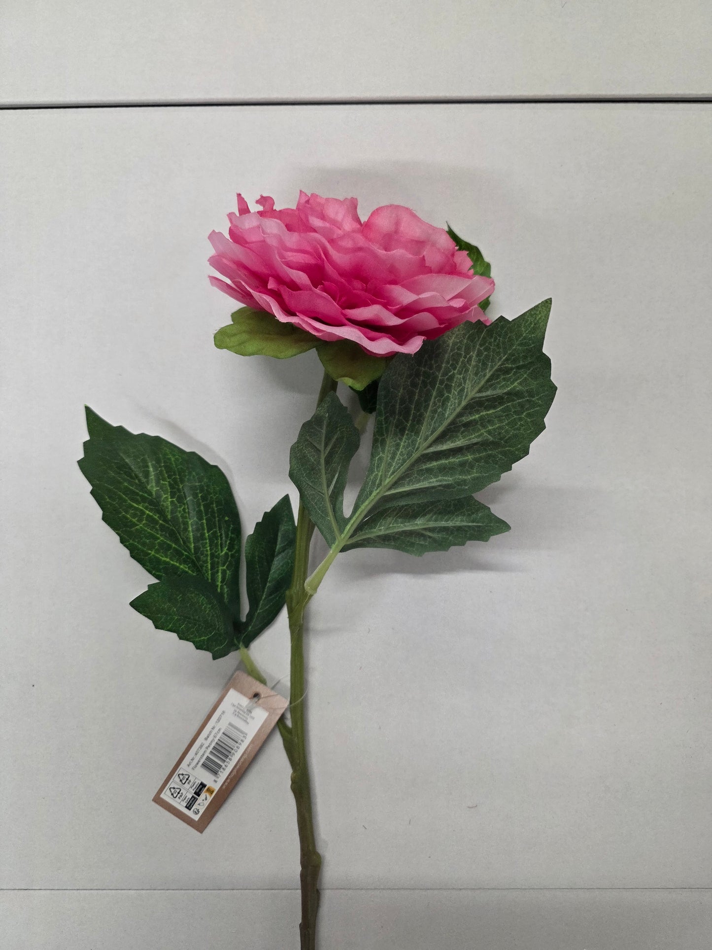 Artificial Peony Pink 67cm (PACK OF 2)