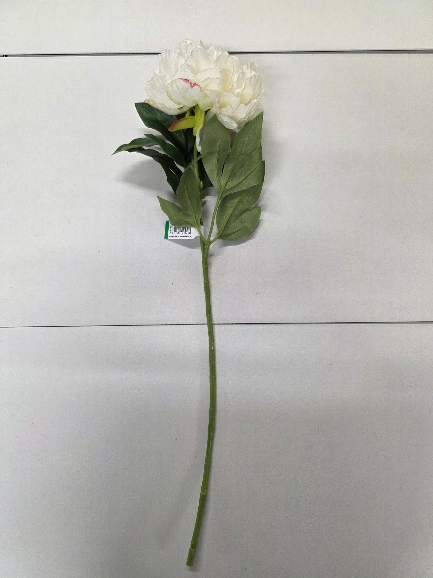 Artificial Peony Spray 65cm Cream
