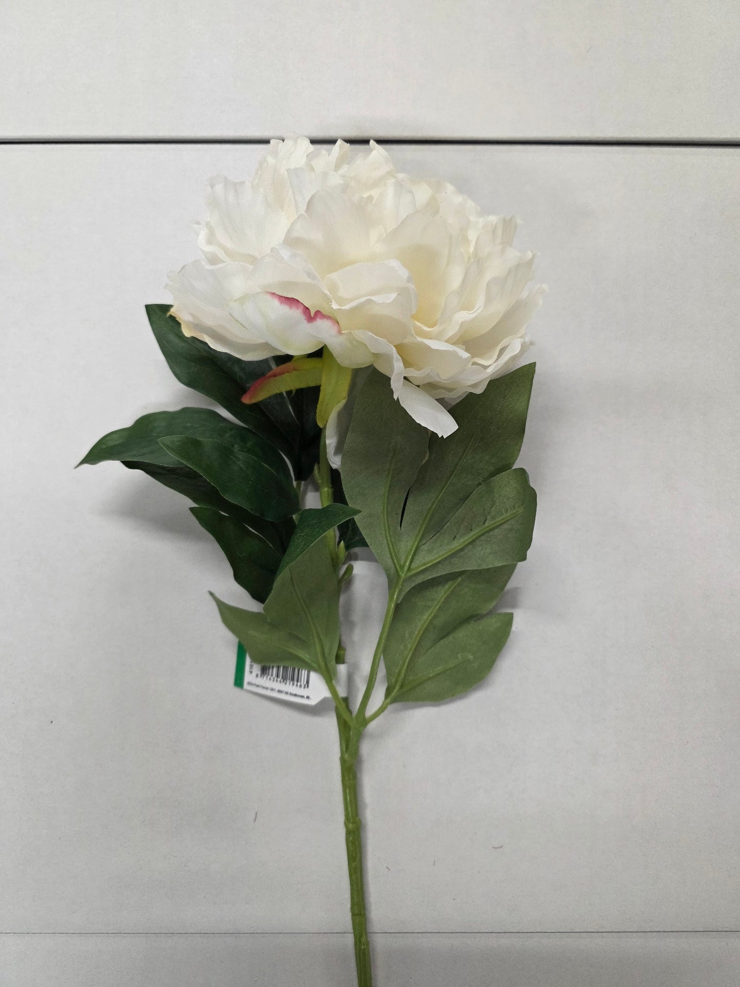 Artificial Peony Spray 65cm Cream