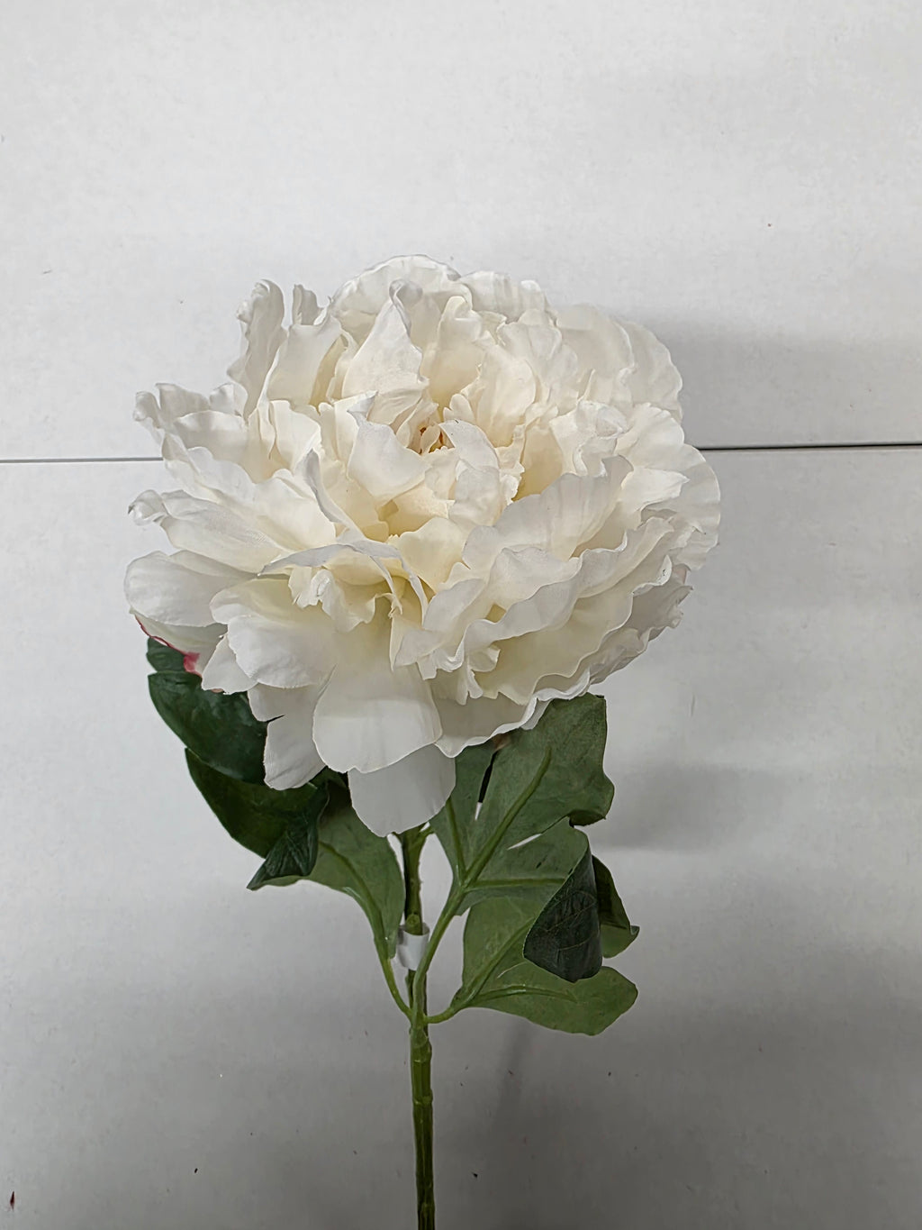 Artificial Peony Spray 65cm Cream