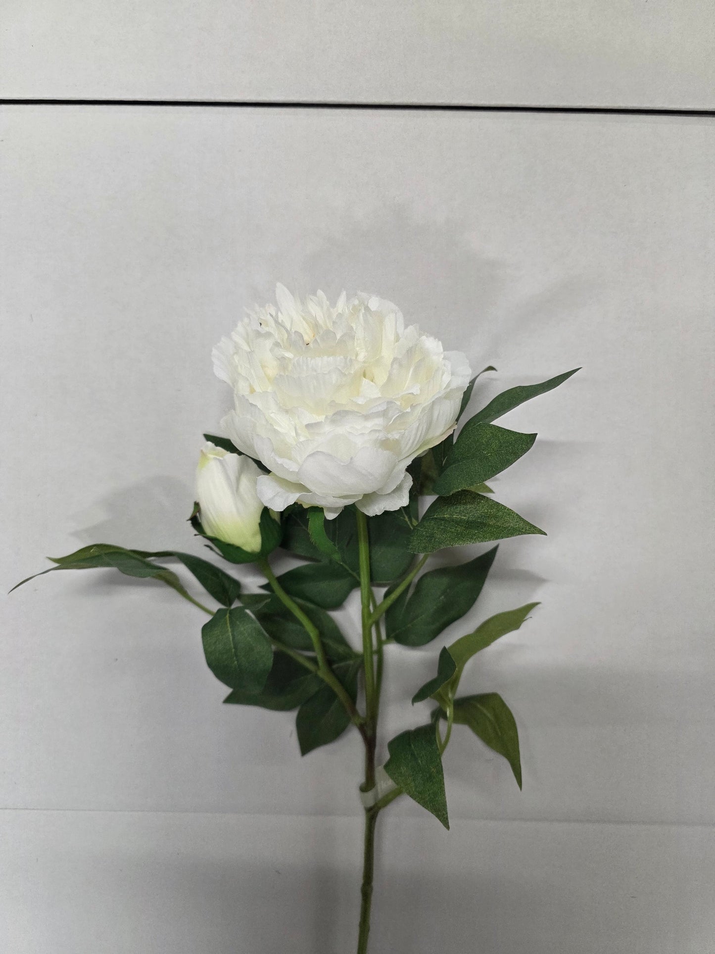 Artificial Peony Spray White