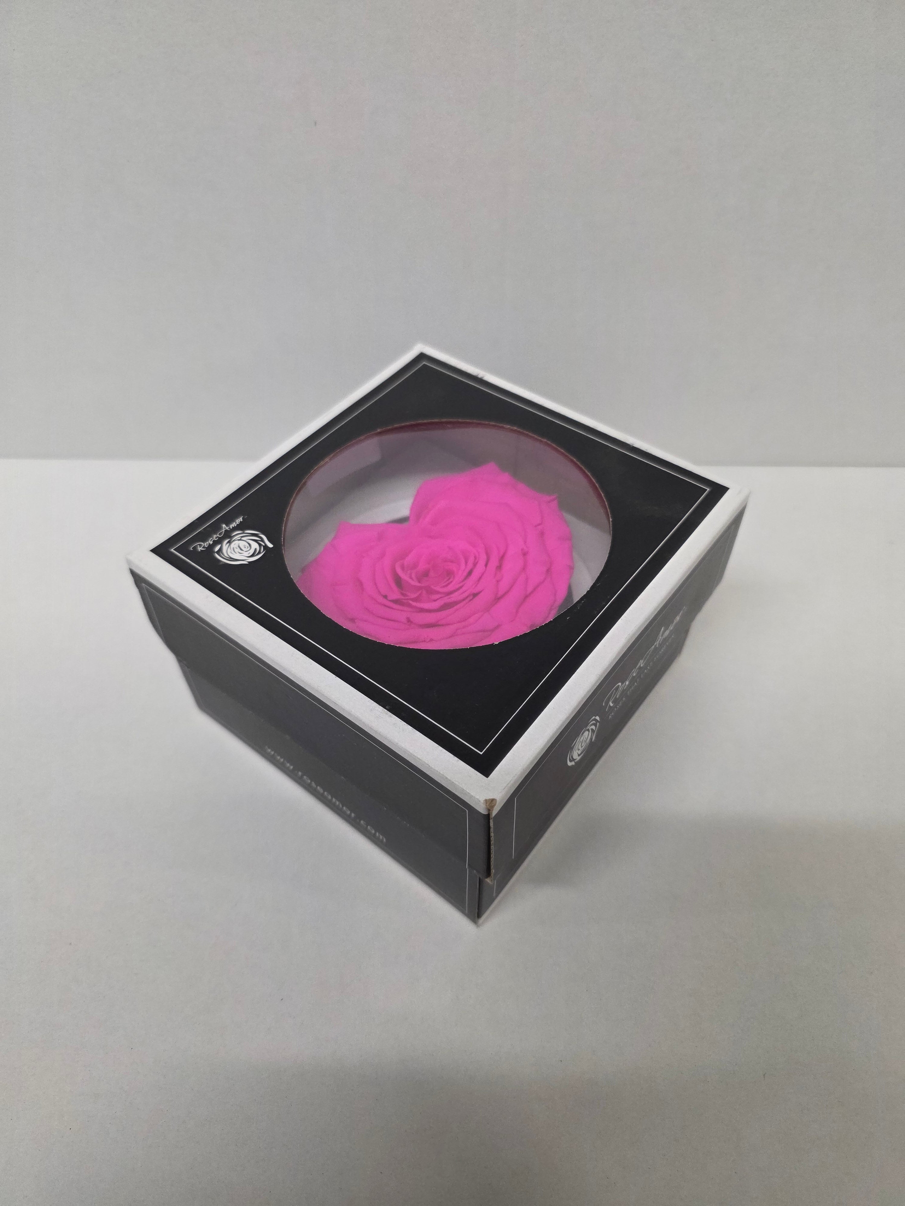 Artificial Preserved Rosa Heart Xxl Fuchsia 07