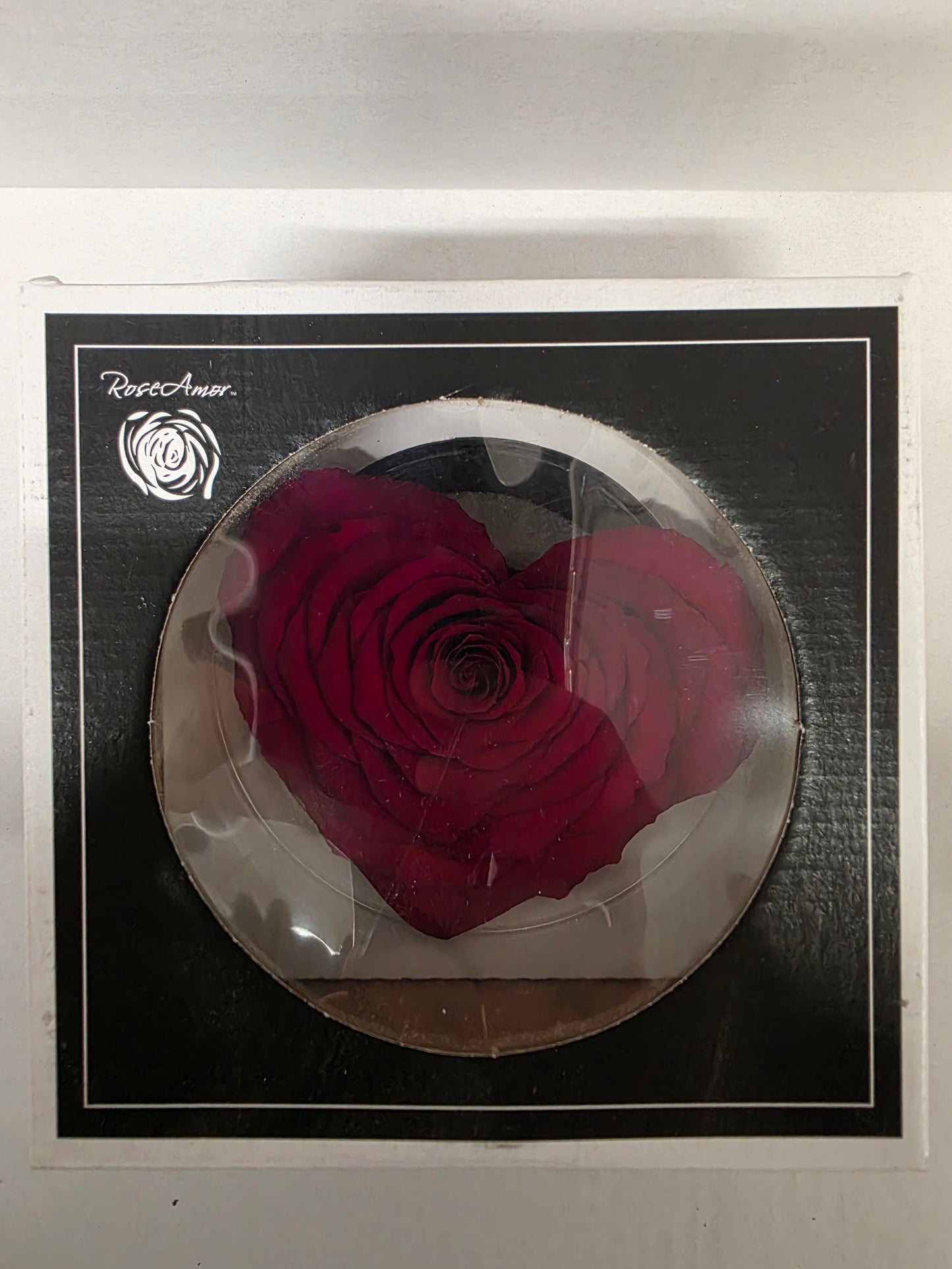 Artificial Preserved Rosa Heart Xxl Red 01