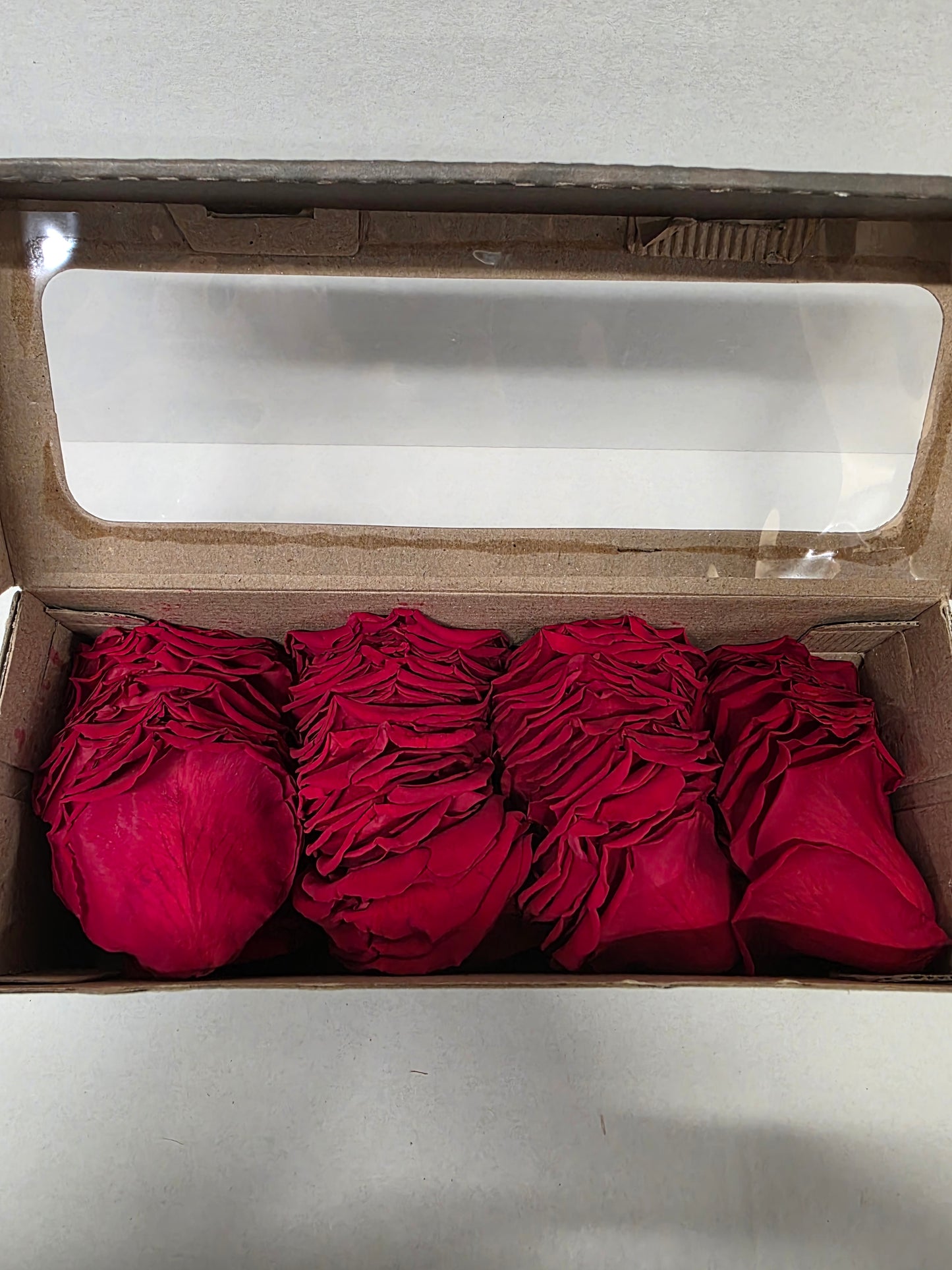 Artificial Preserved Rosa Petals Red 02 100gr