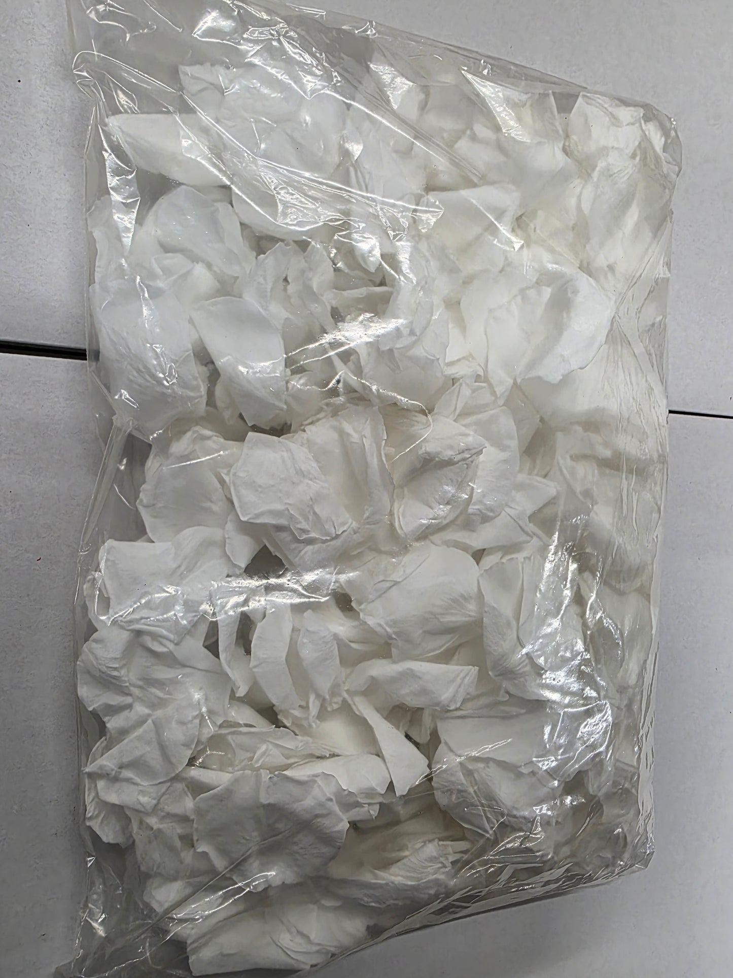 Artificial Preserved Rose Petals White 200g