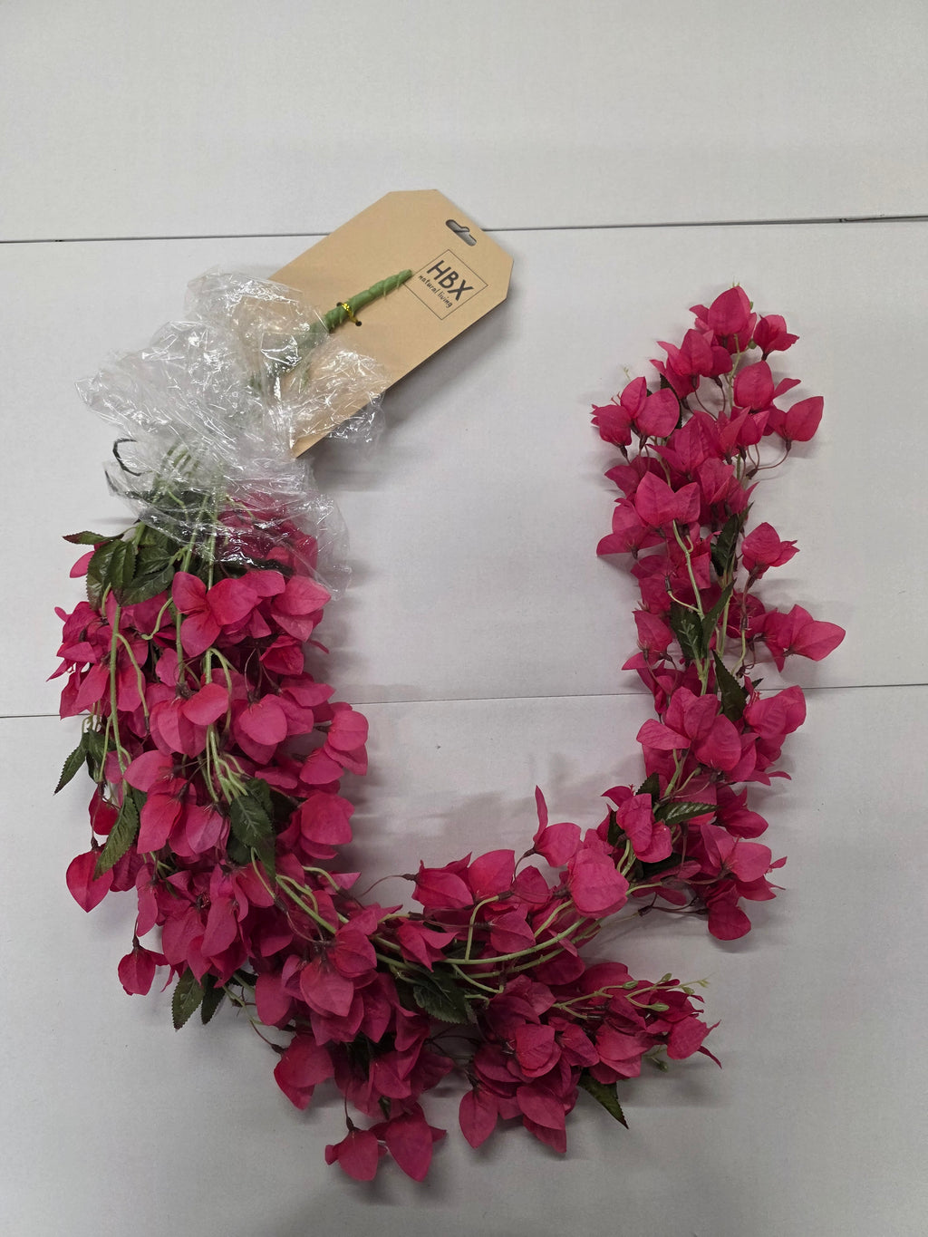 Artificial Garland Bougainvillea 126cm Dark Pink