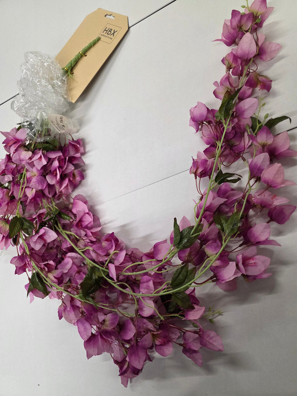 Artificial Garland Bougainvillea 126cm Lilac