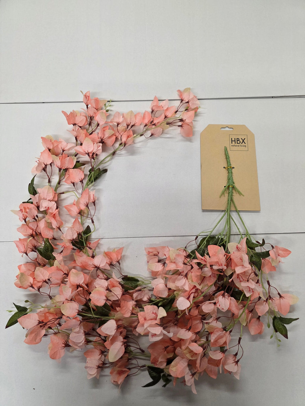 Artificial Garland Bougainvillea 126cm Pale Pink