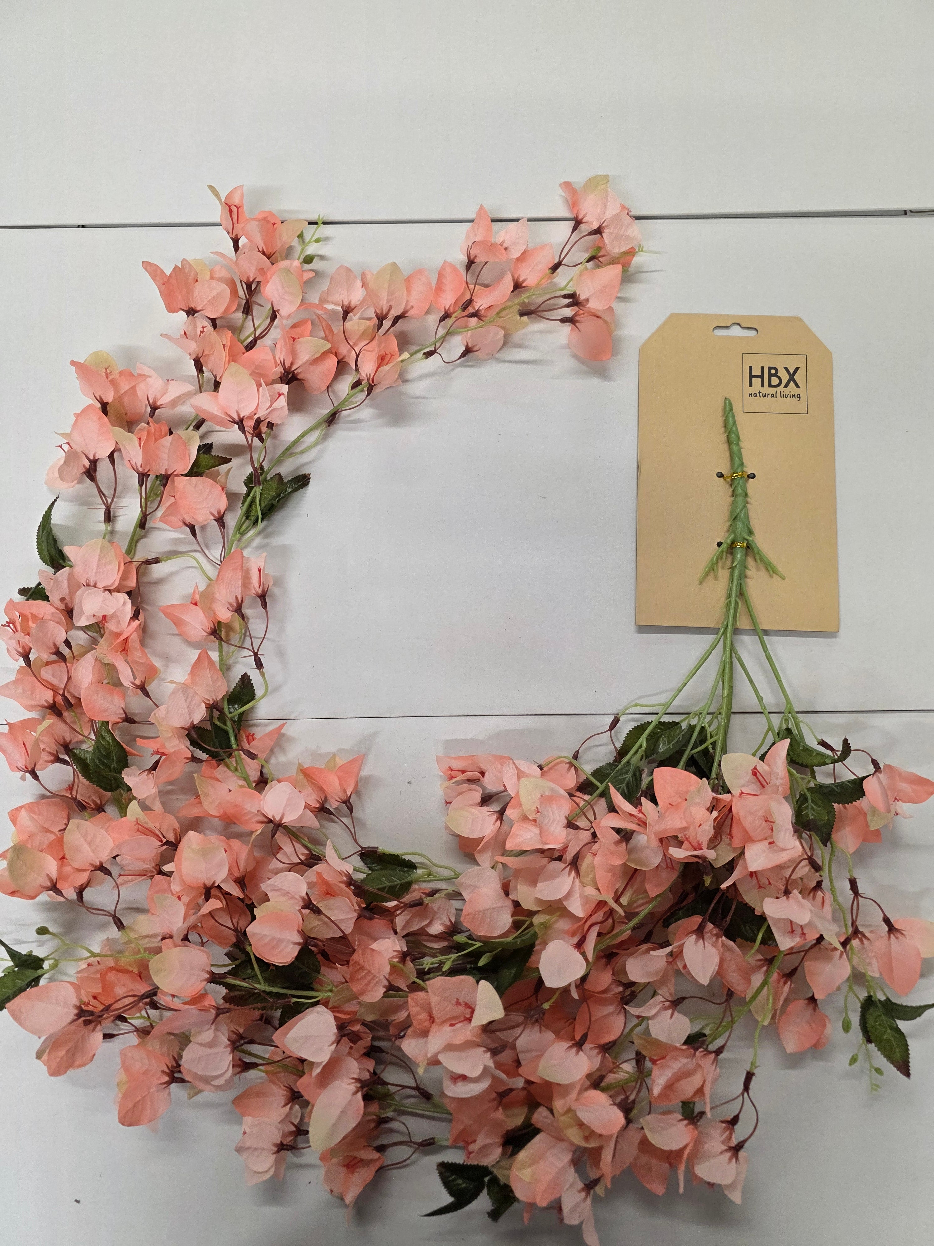Artificial Garland Bougainvillea 126cm Pale Pink