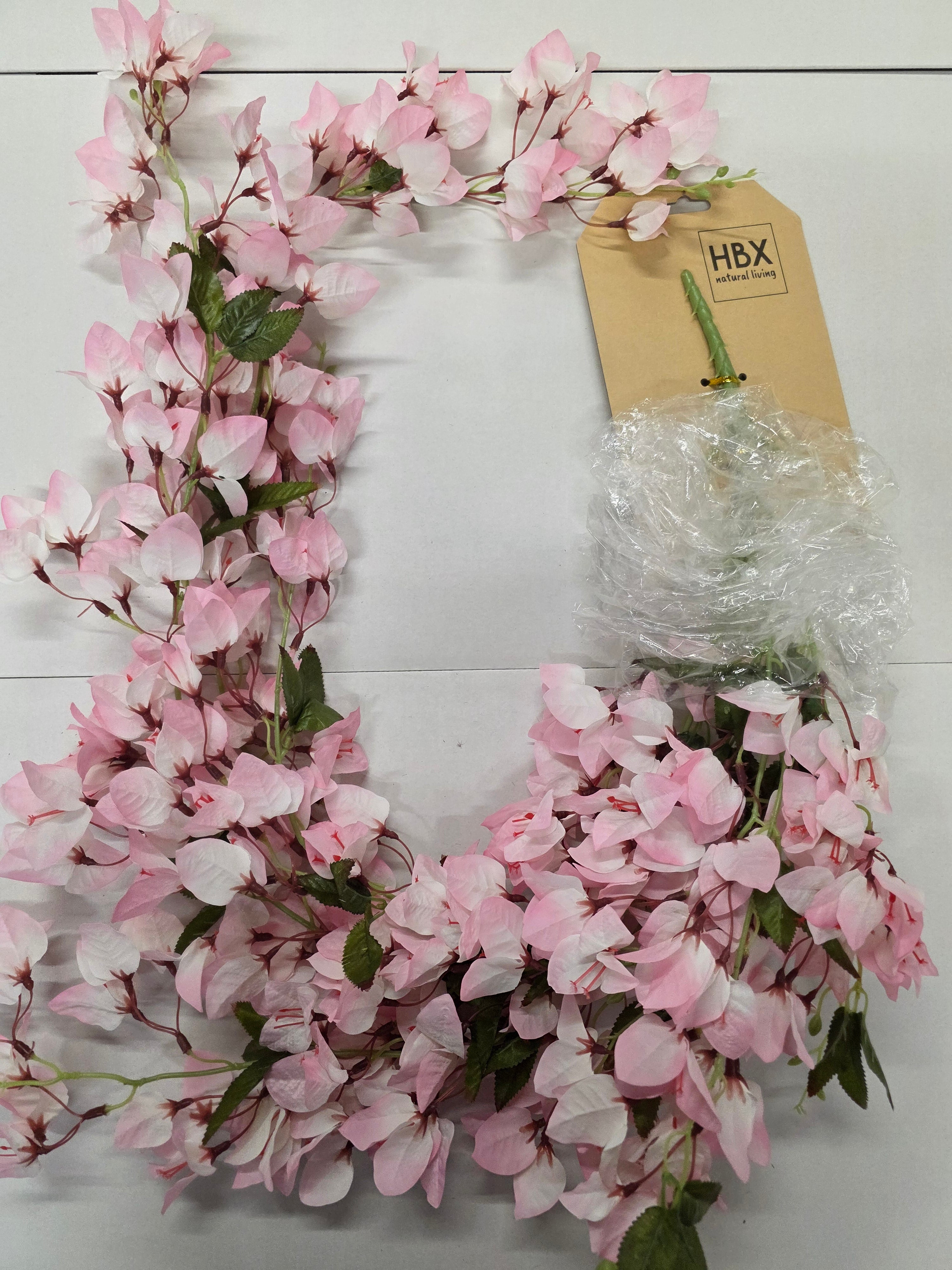 Artificial Garland Bougainvillea 126cm Pink