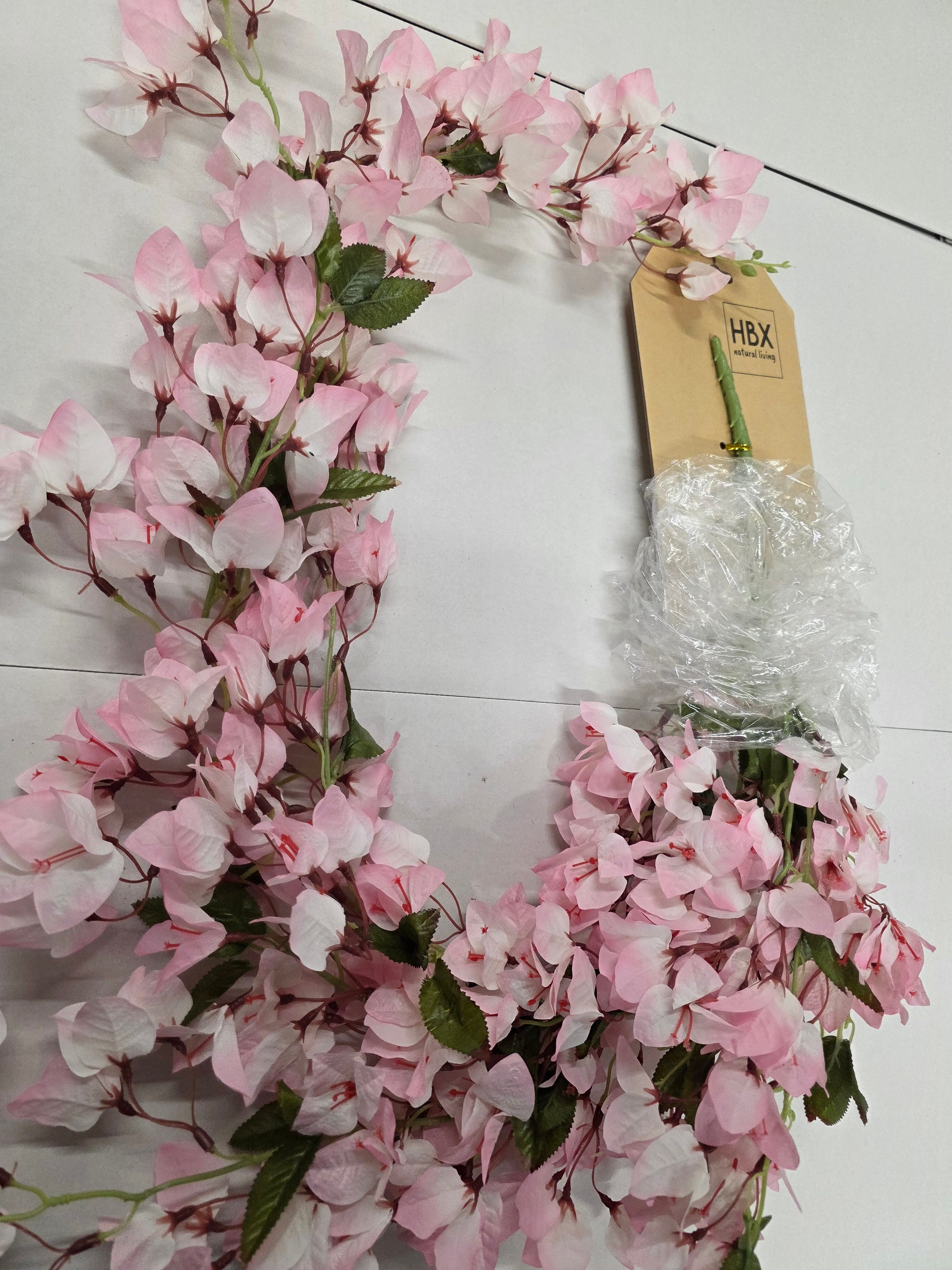 Artificial Garland Bougainvillea 126cm Pink