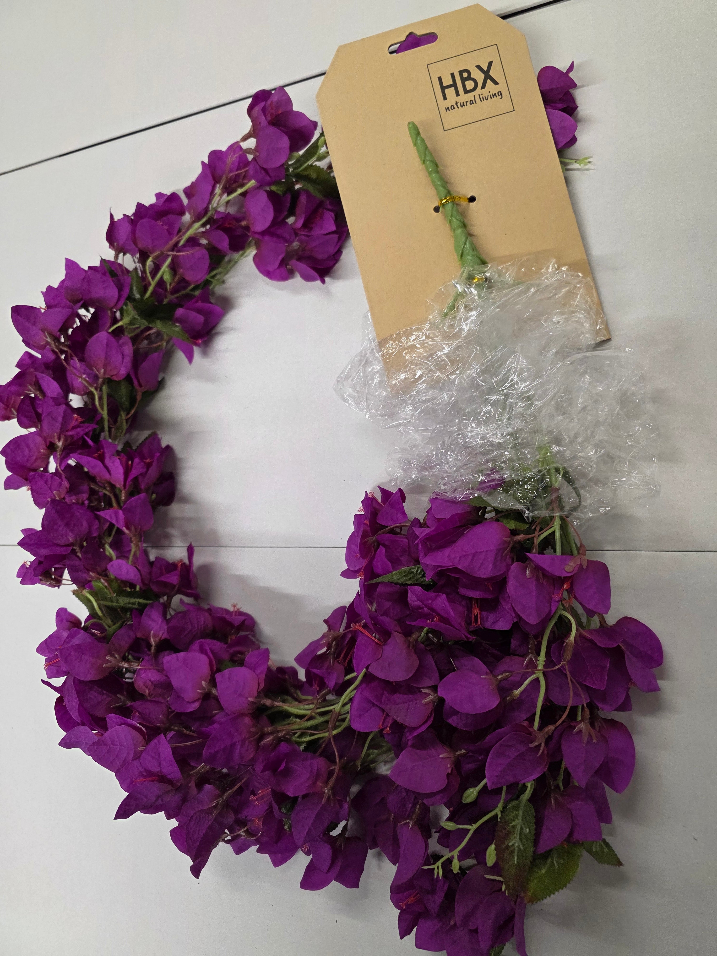 Artificial Garland Bougainvillea 126cm Purple