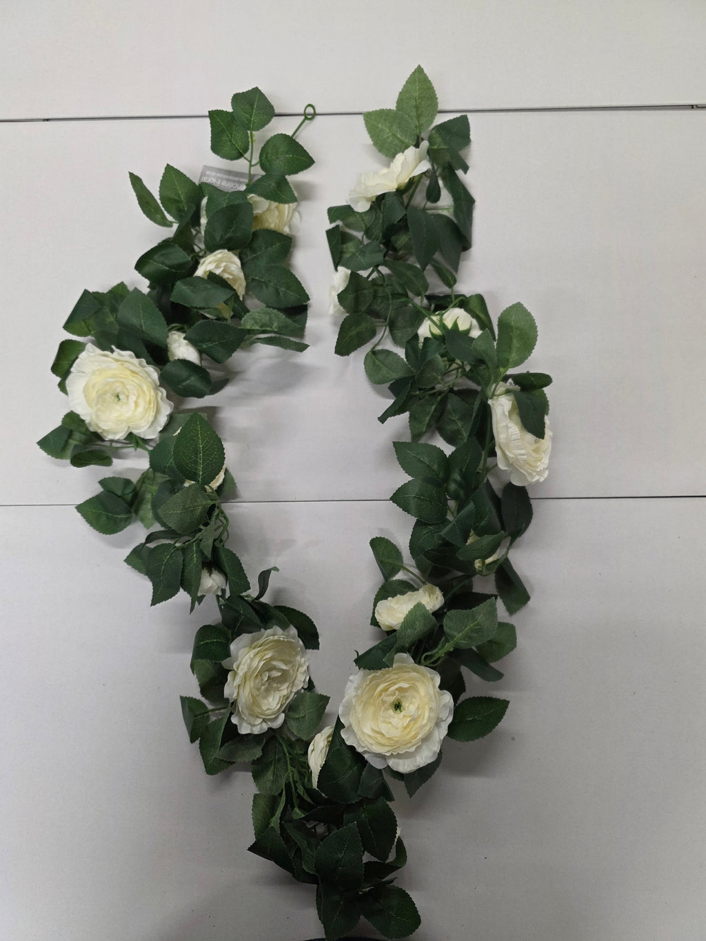 Artificial Garland Camellia 180cm Cream