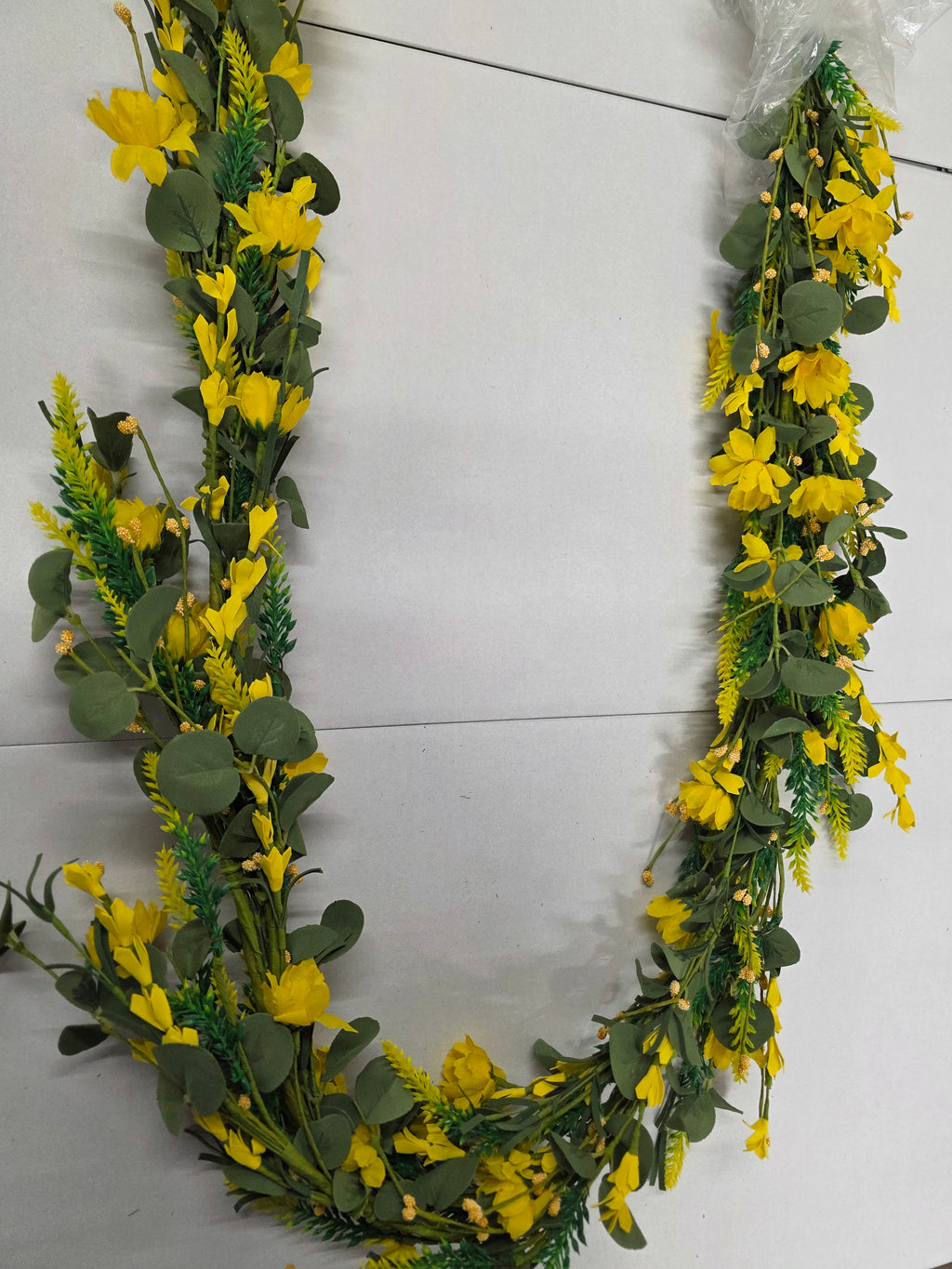 Artificial Garland Crown Daisy Foilage 180cm