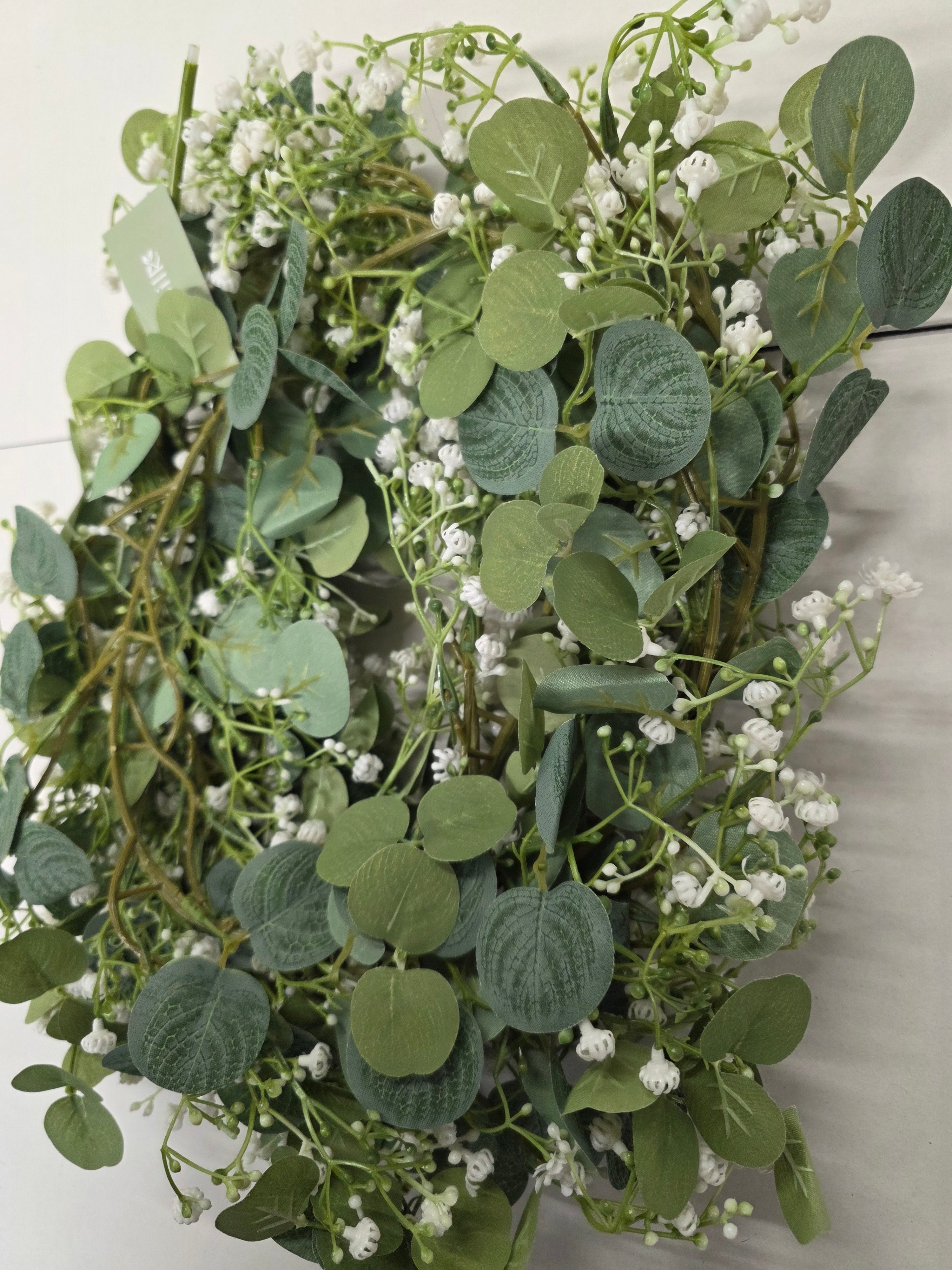 Artificial Garland Gypso Eucalyptus 180cm