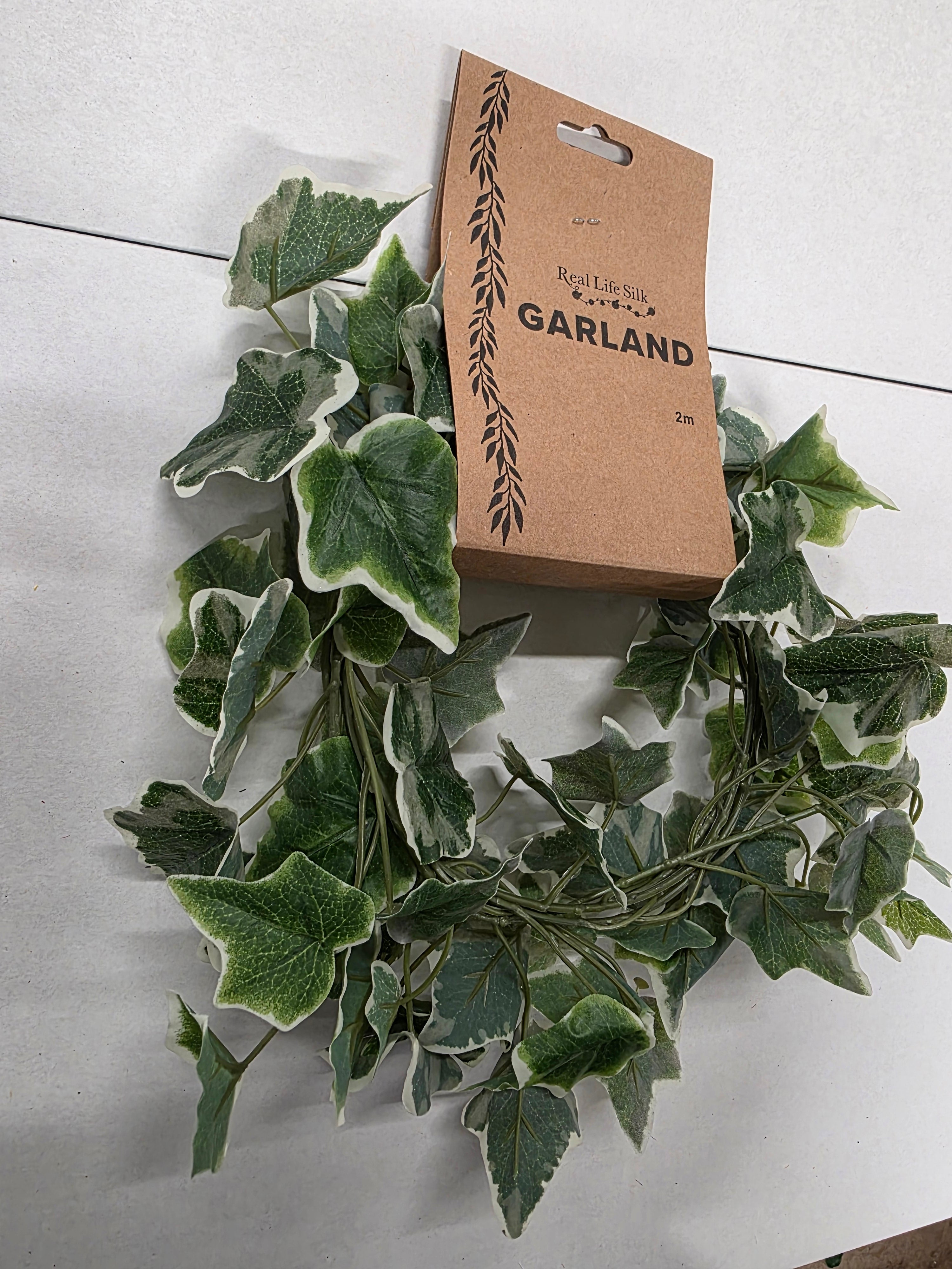 Artificial Garland Ivy Varigated English 1.8m (PACK OF 2)