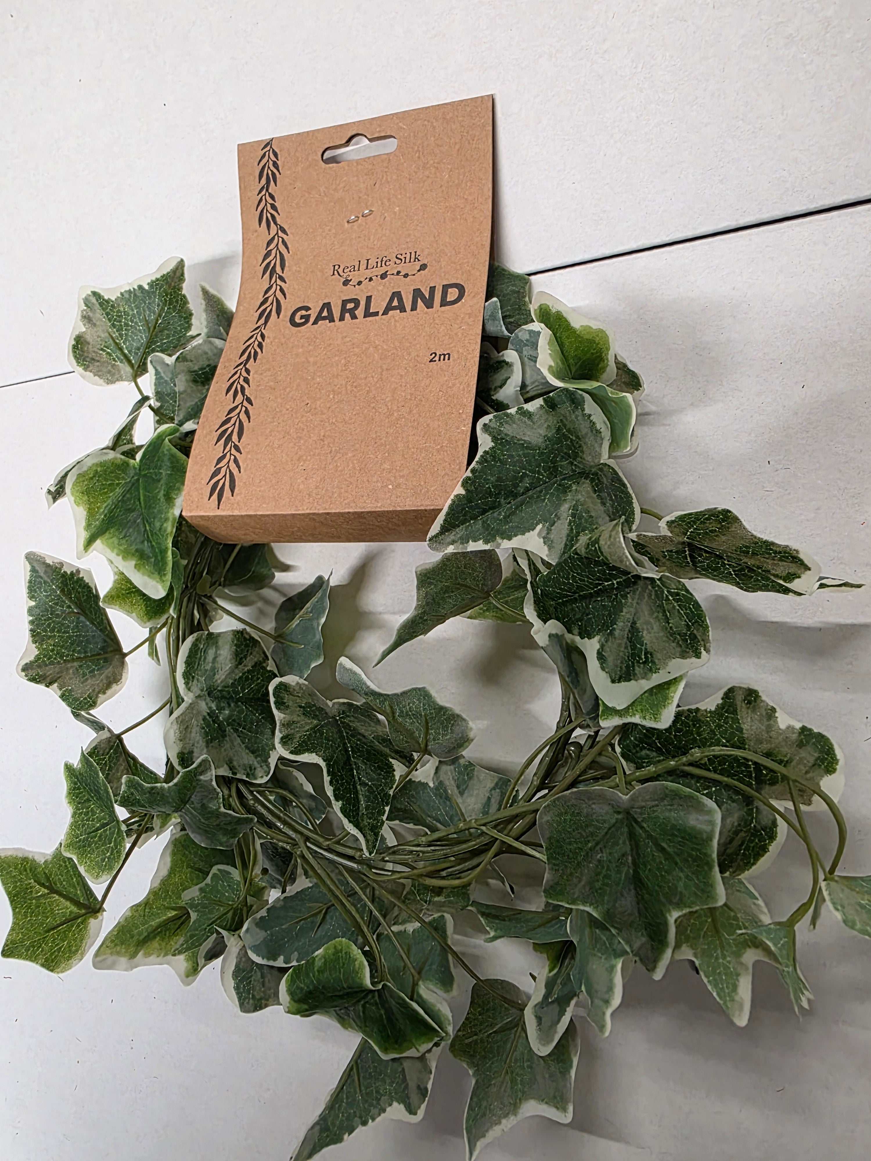 Artificial Garland Ivy Varigated English 1.8m (PACK OF 2)