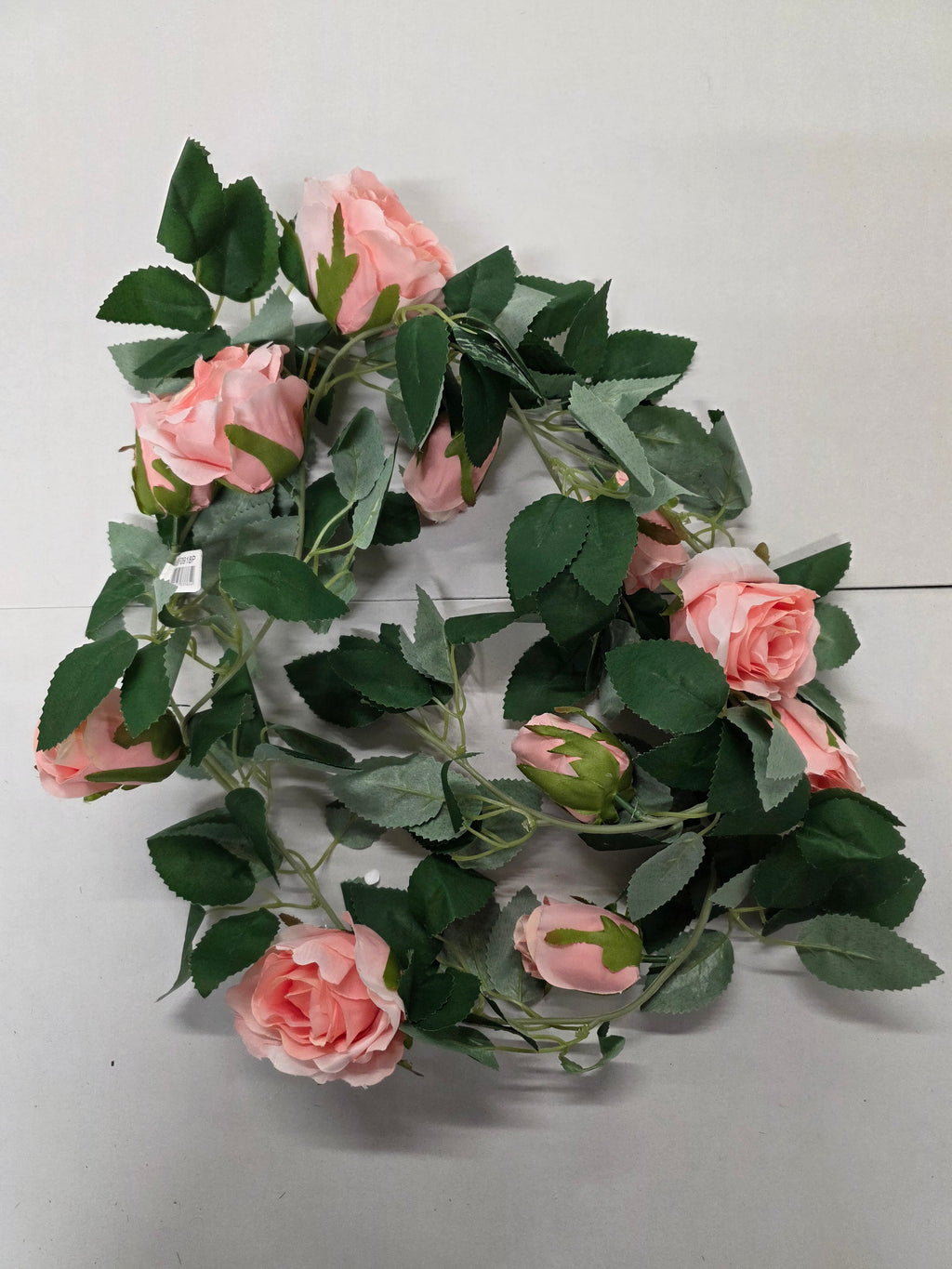 Artificial Garland Rose Pink 175cm
