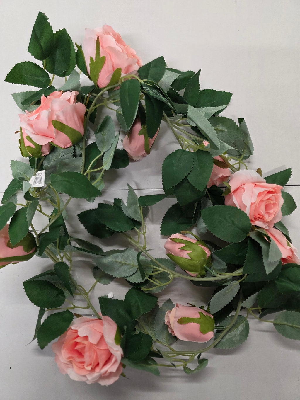 Artificial Garland Rose Pink 175cm
