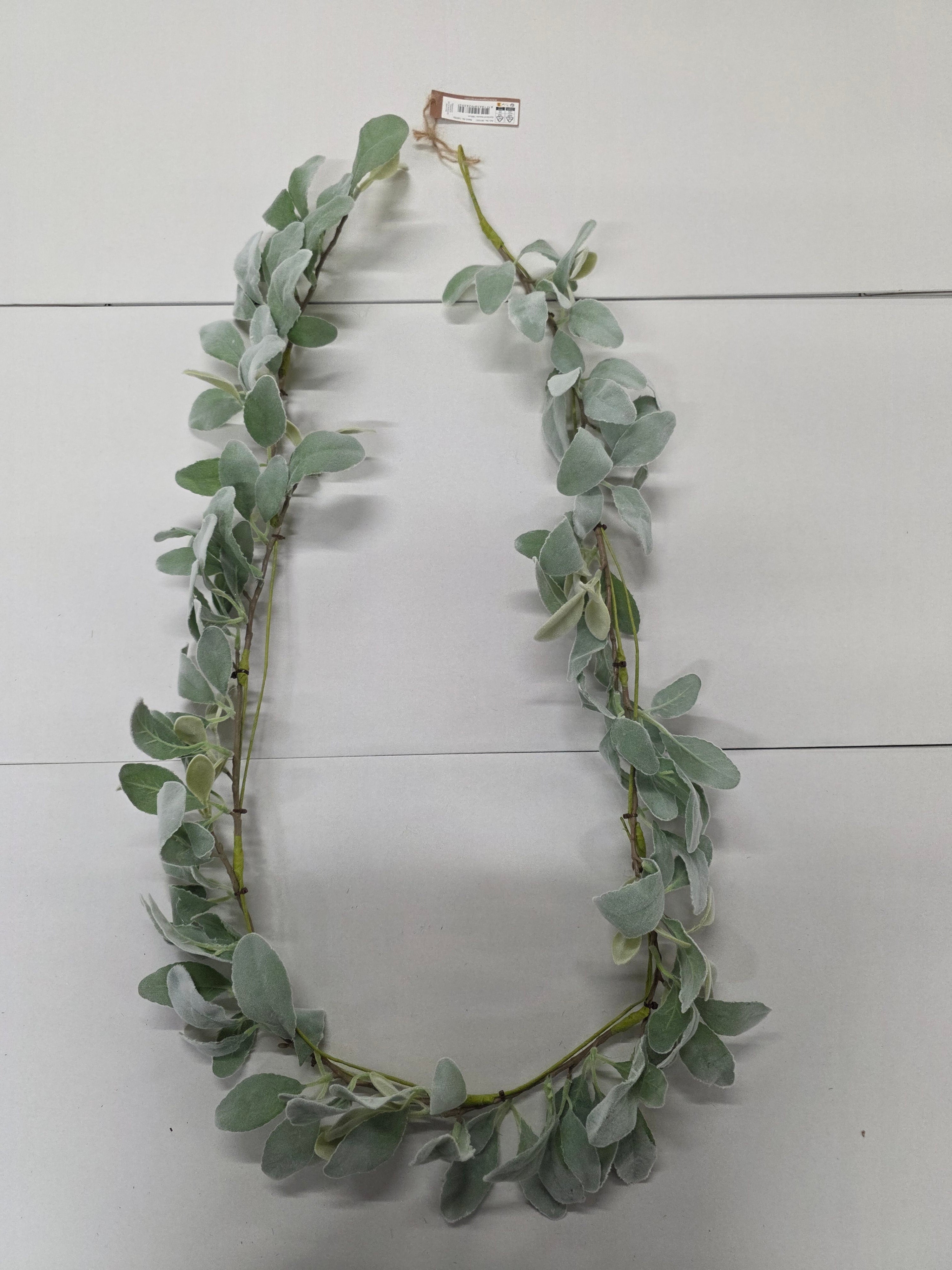Artificial Garland Senecio Leaves 180cm