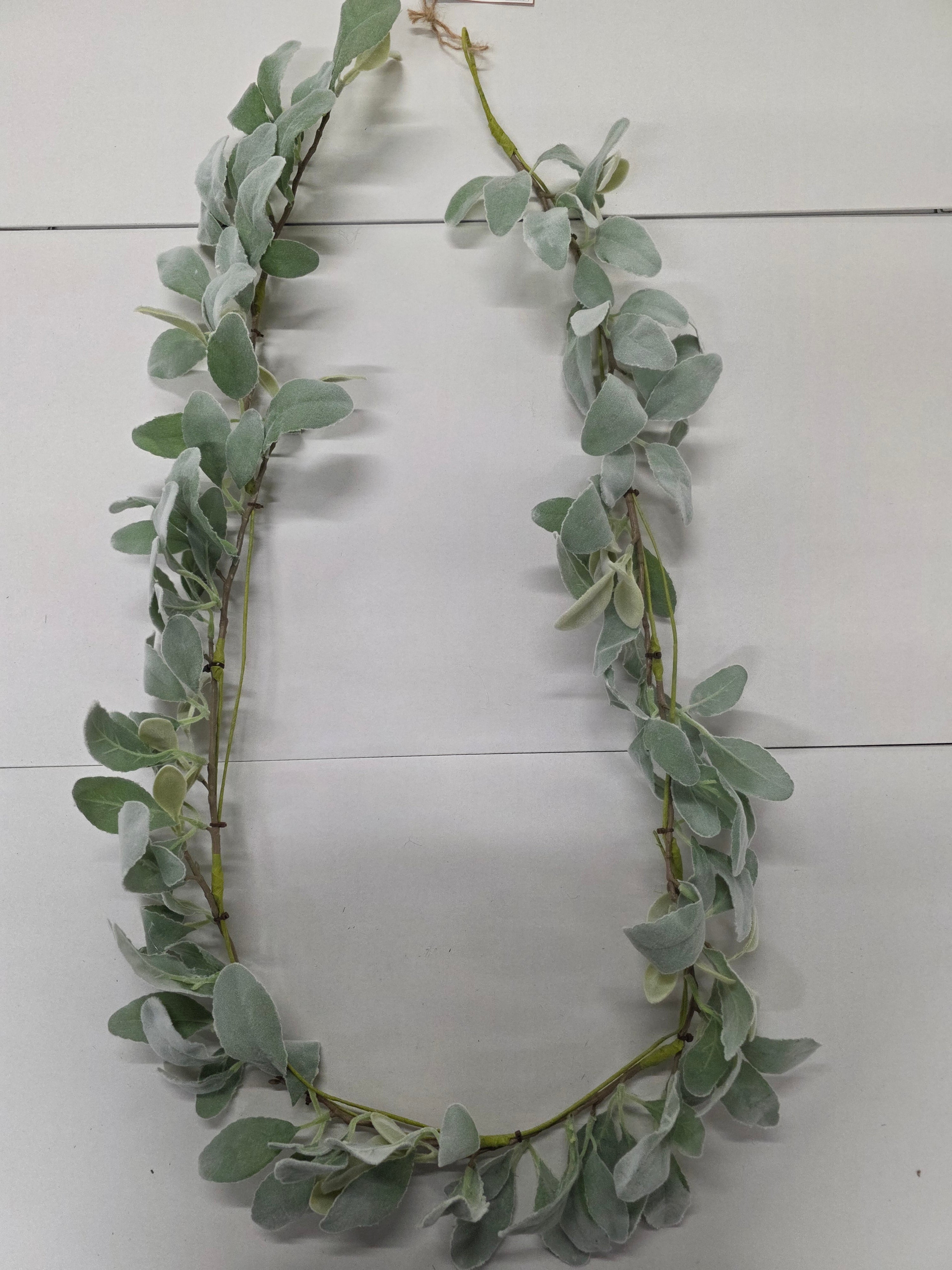 Artificial Garland Senecio Leaves 180cm