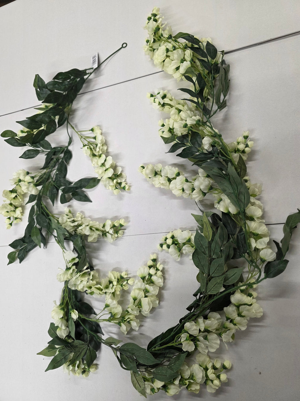 Artificial Garland Wisteria 180cm Cream