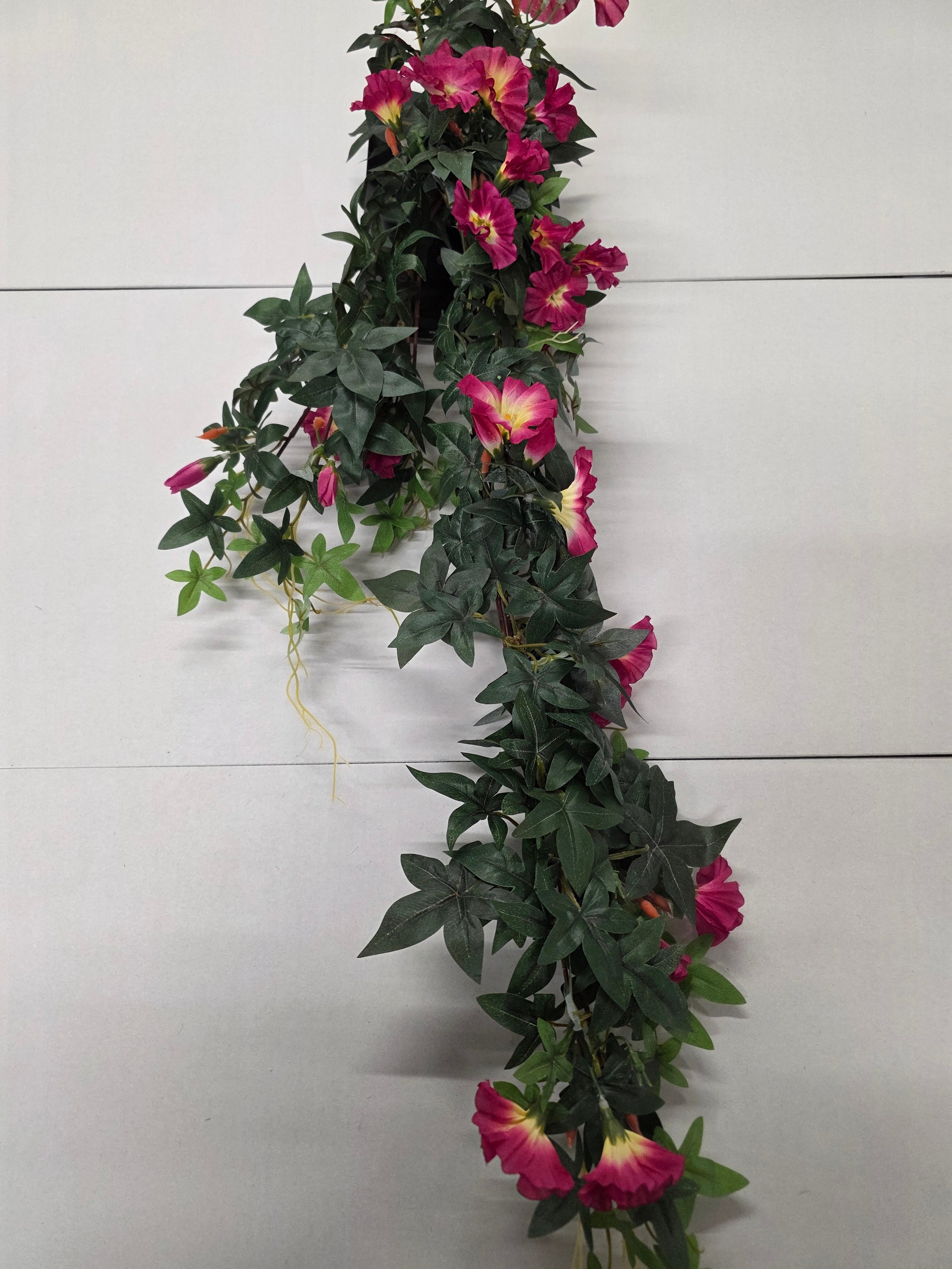 Artificial Petunia Hanging Fuchsia