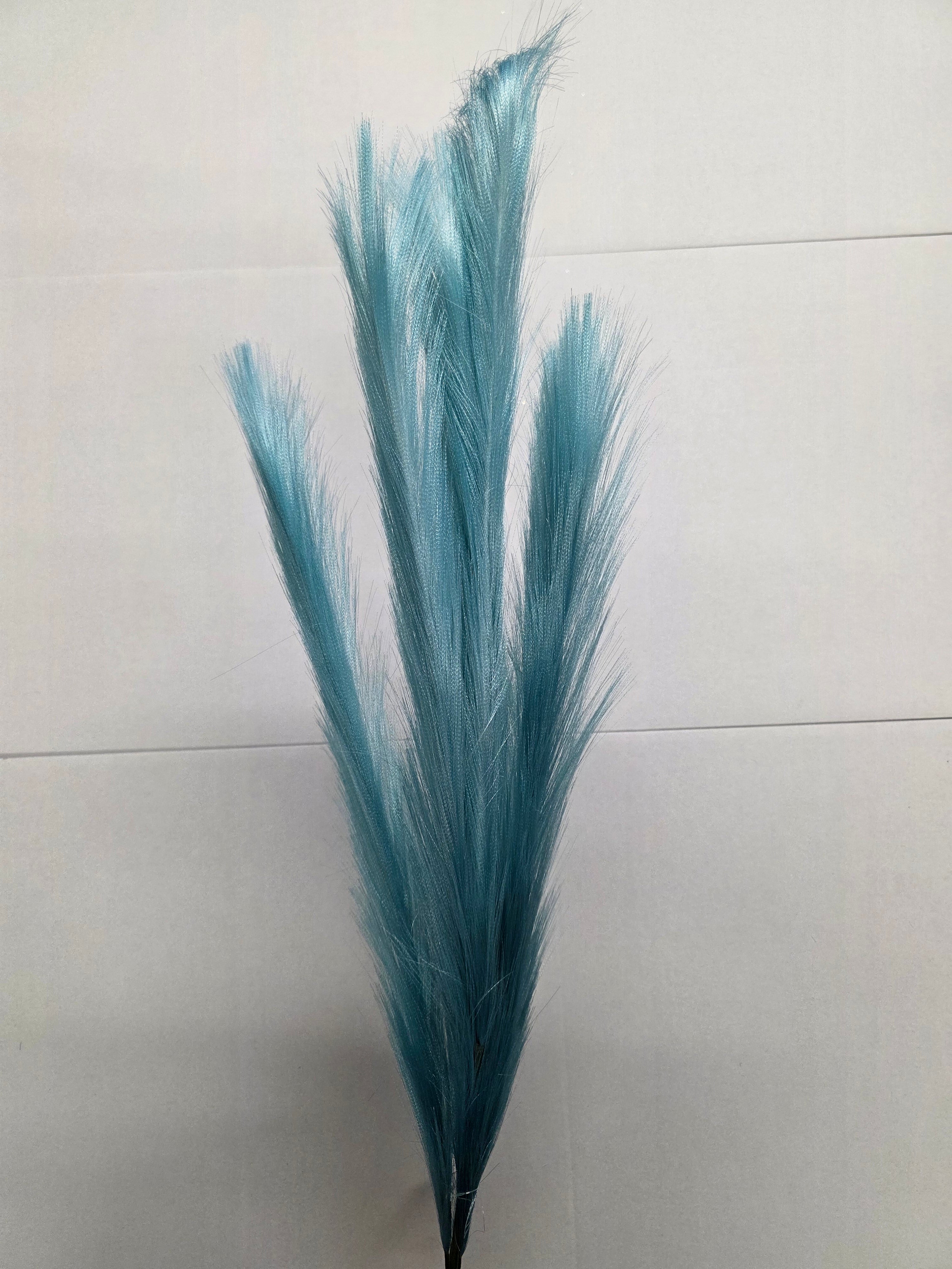 Artifical Pampas Spray Blue