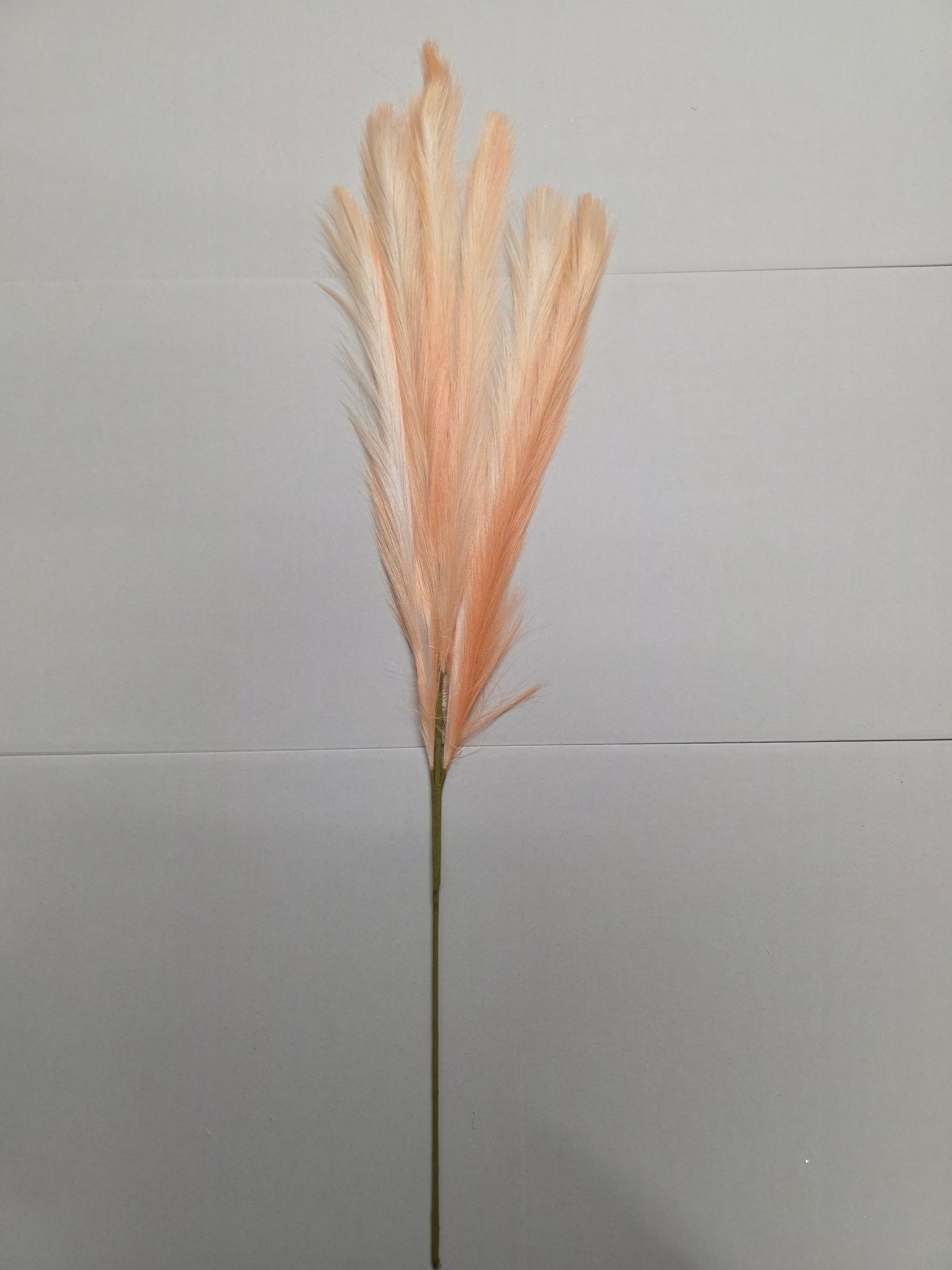 Artifical Pampas Spray Light Orange