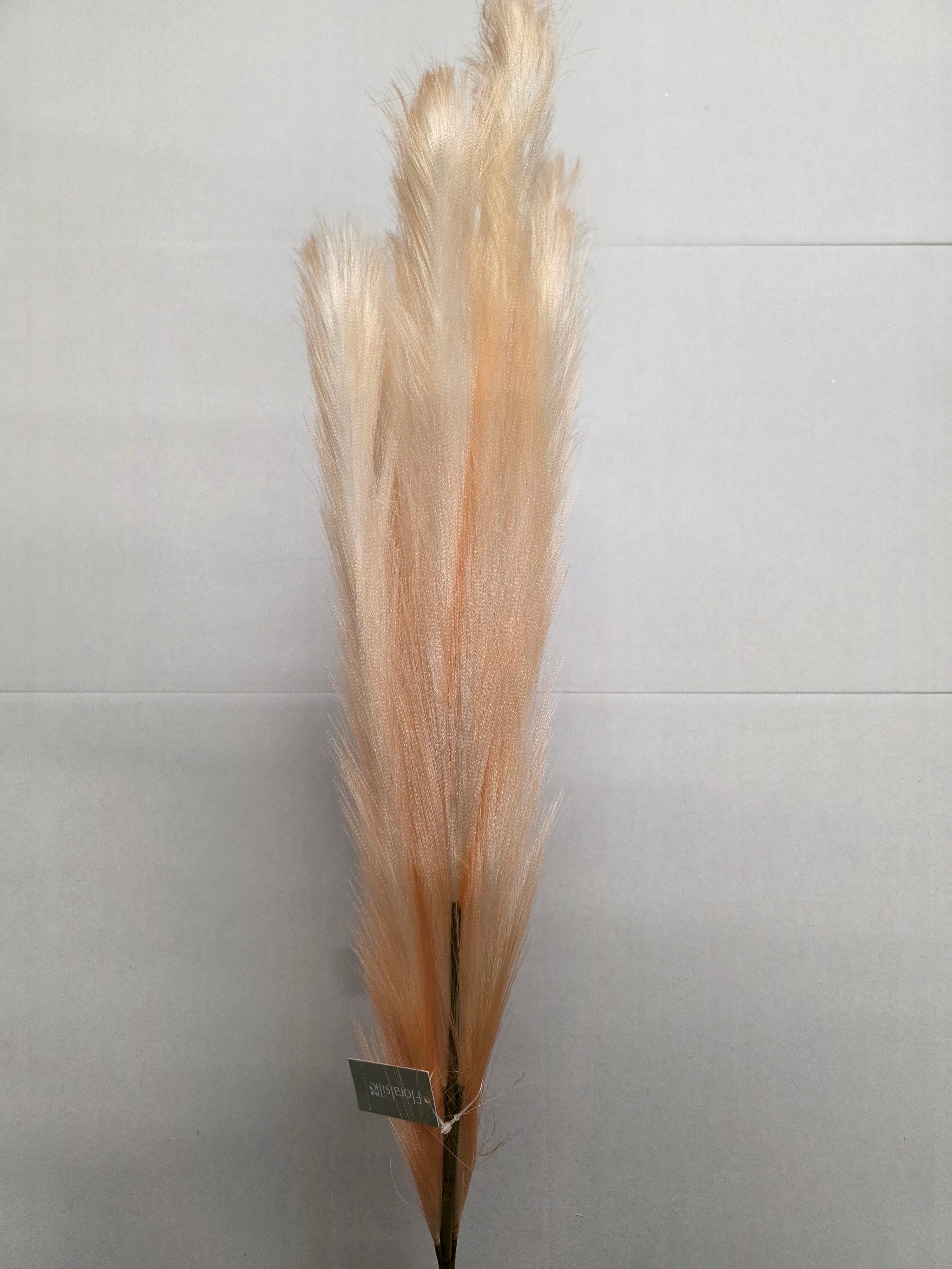 Artifical Pampas Spray Light Orange