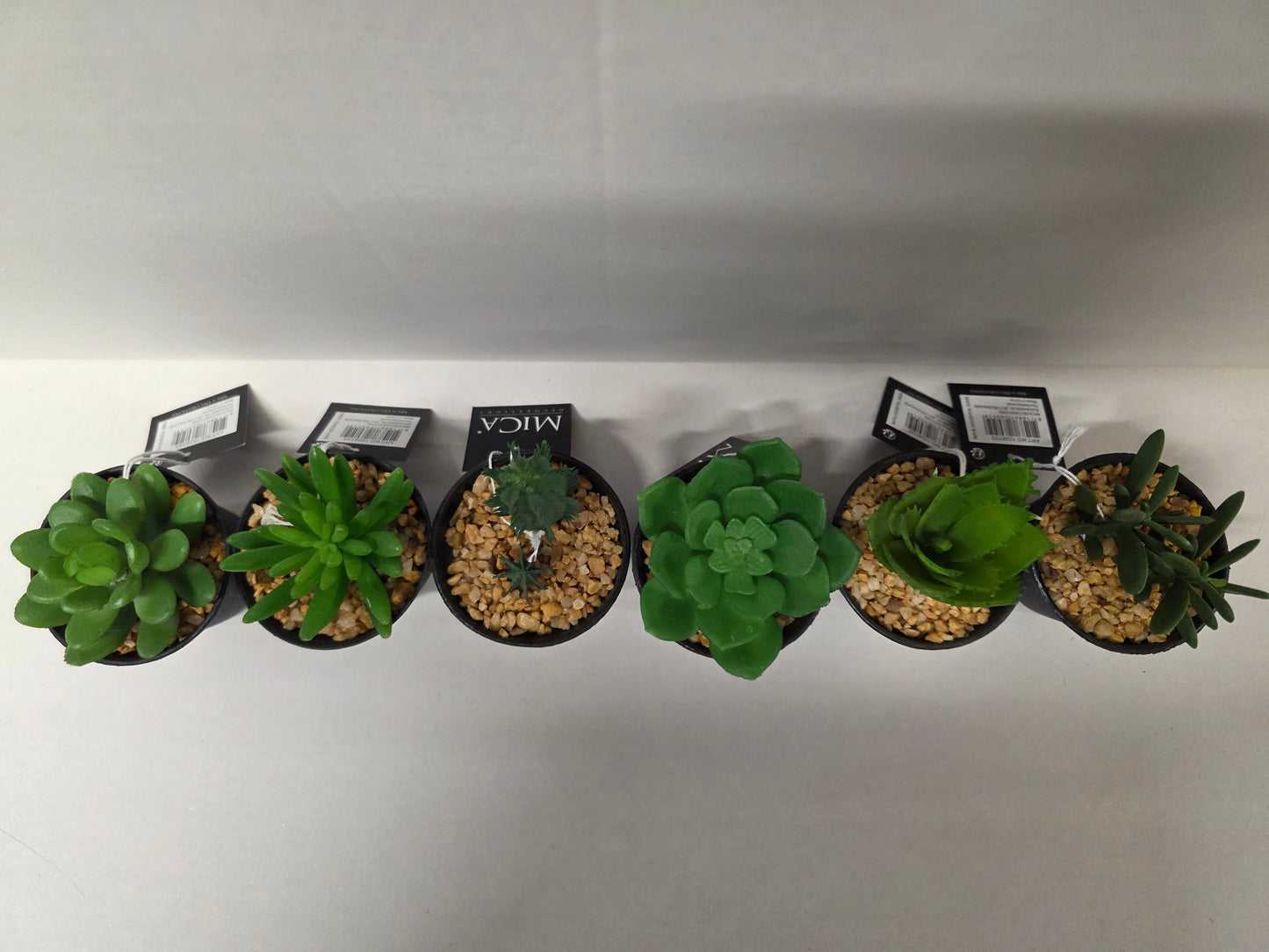 Artificial Assorted Pot Succulent 11x7cm (PACK OF ANY 2)