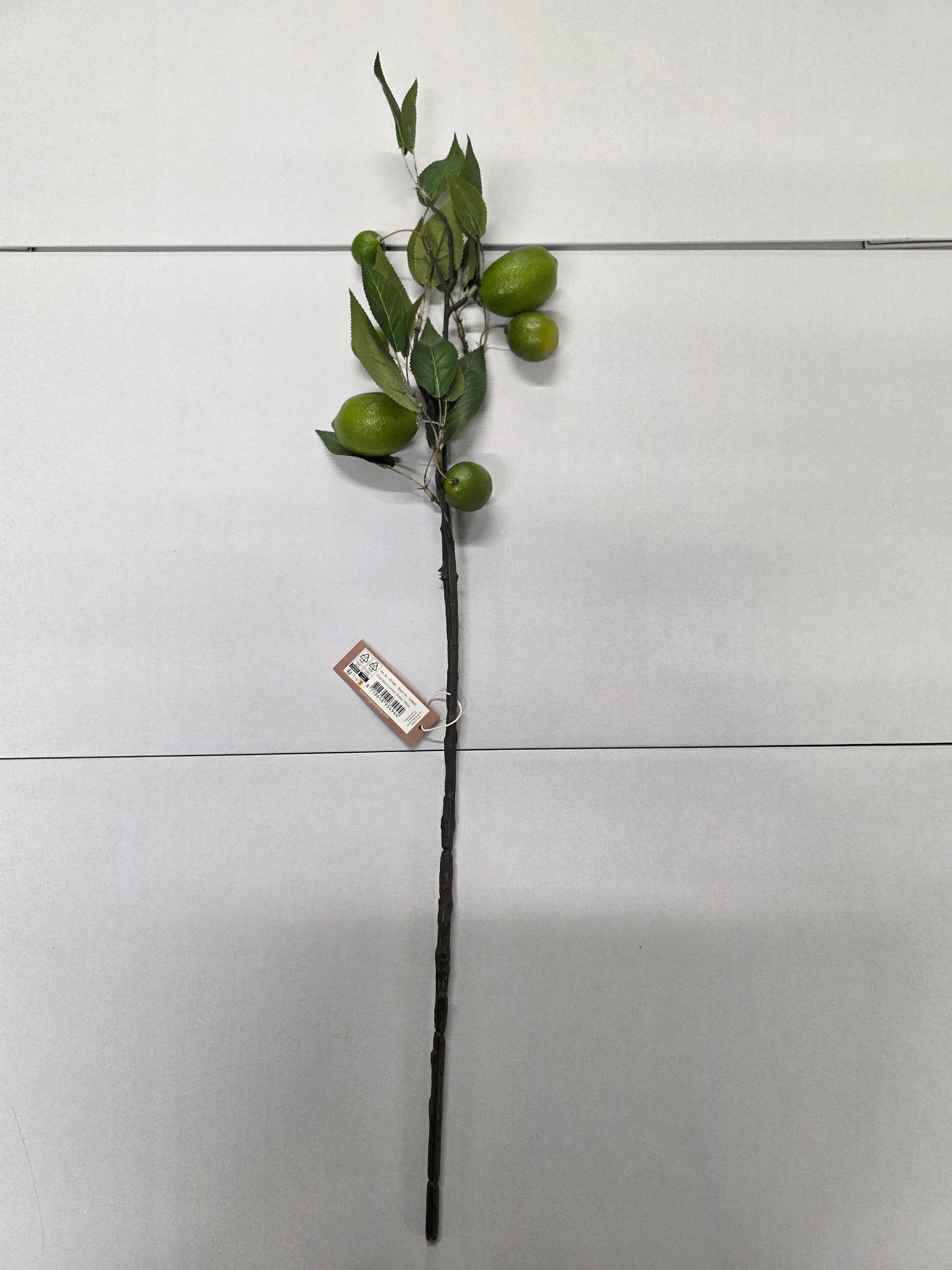 Artificial Fruit Stem Lemon Green 79cm