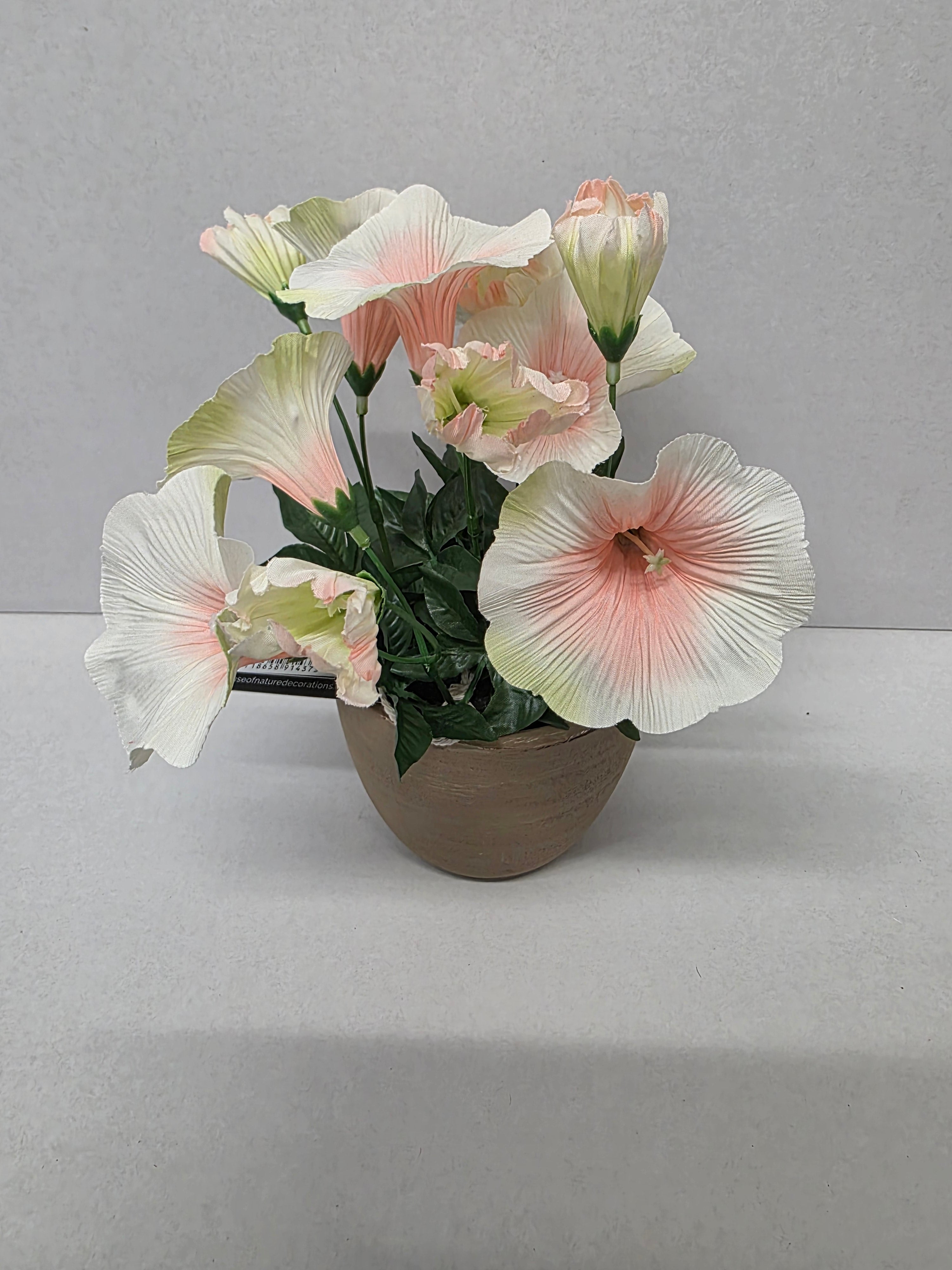 Artificial Petunia In Pot 28cm Blush (PACK OF 2)