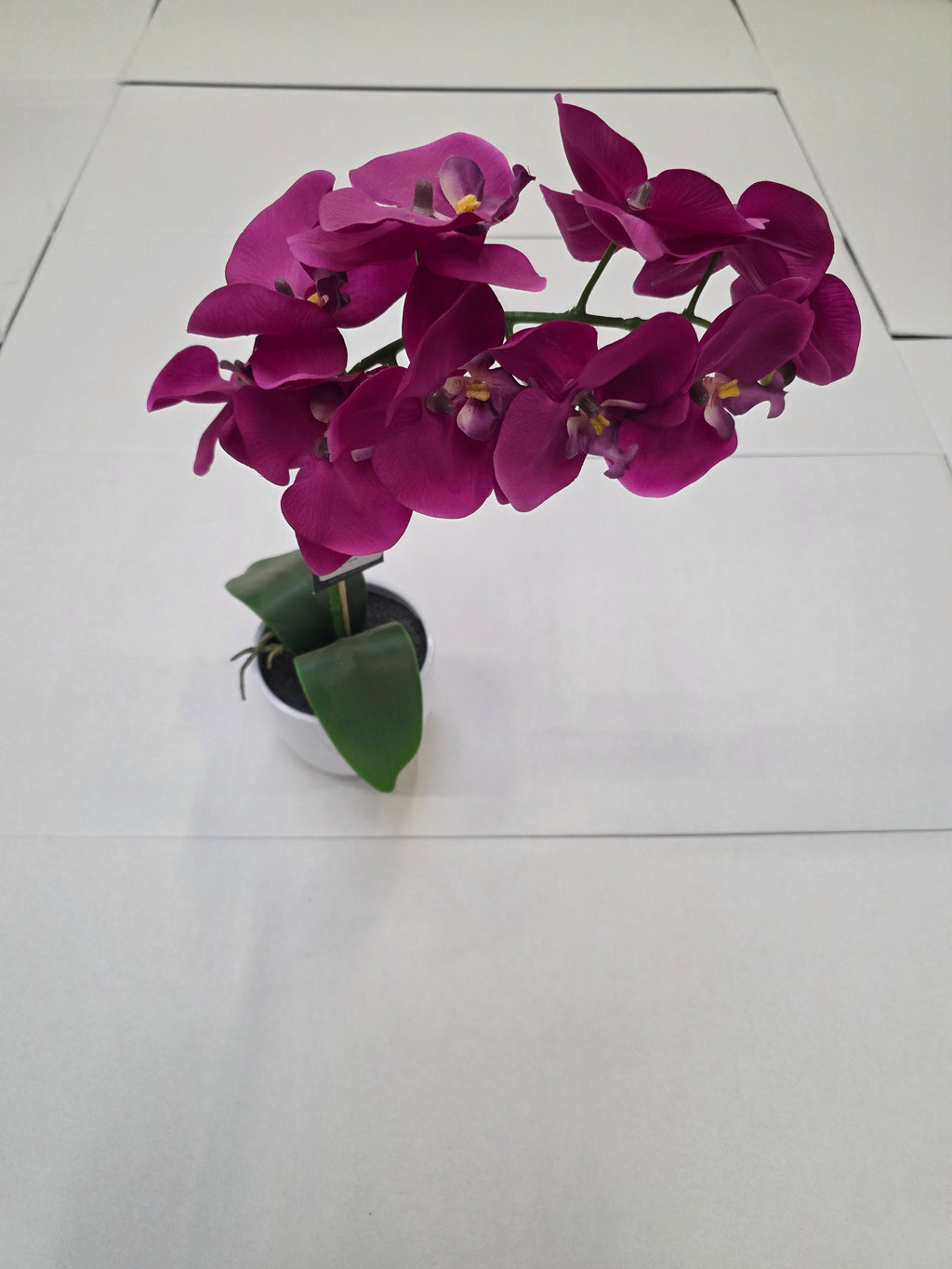 Artificial Phalaenopsis Purple In Pot 60cm
