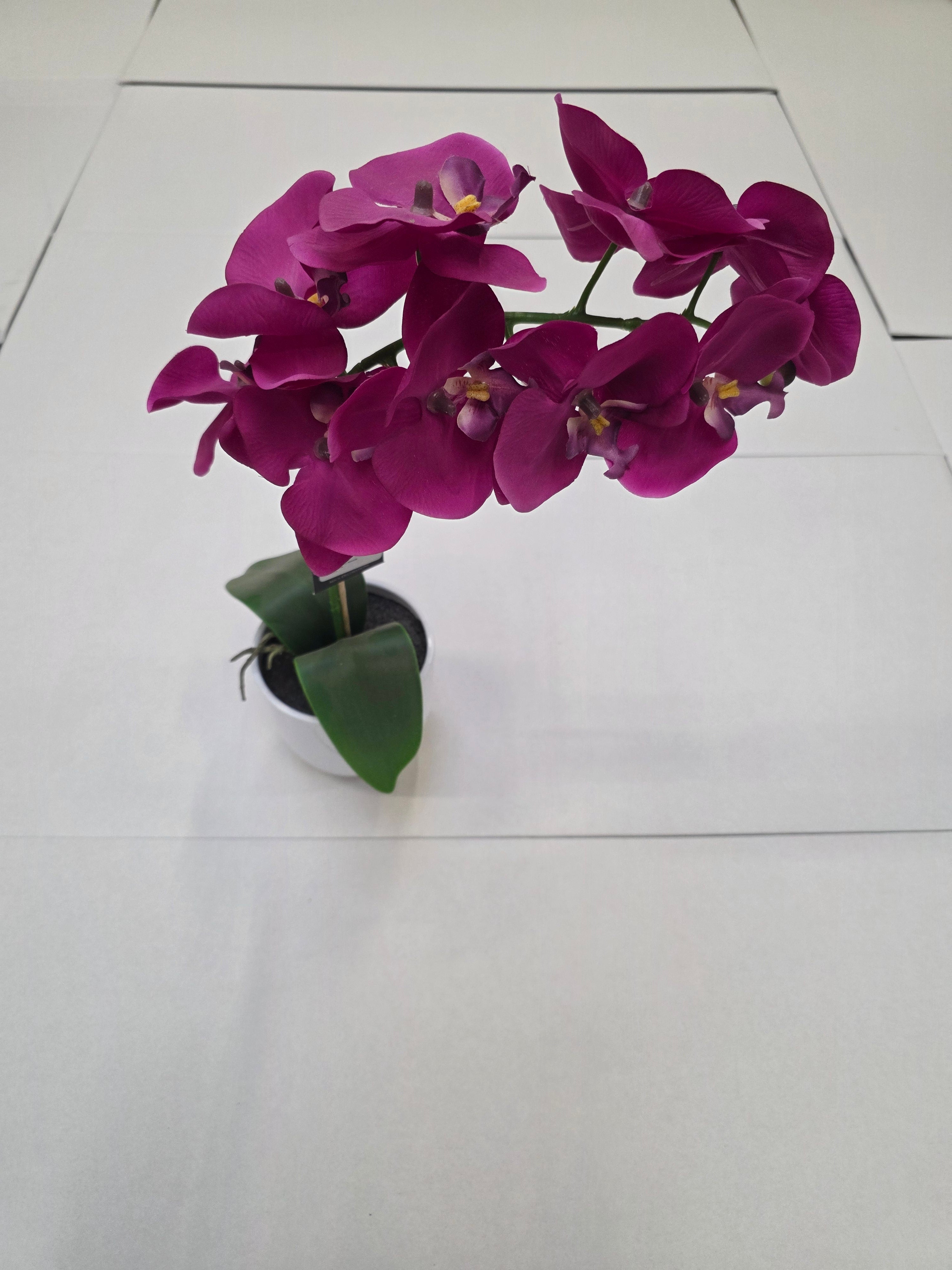 Artificial Phalaenopsis Purple In Pot 60cm
