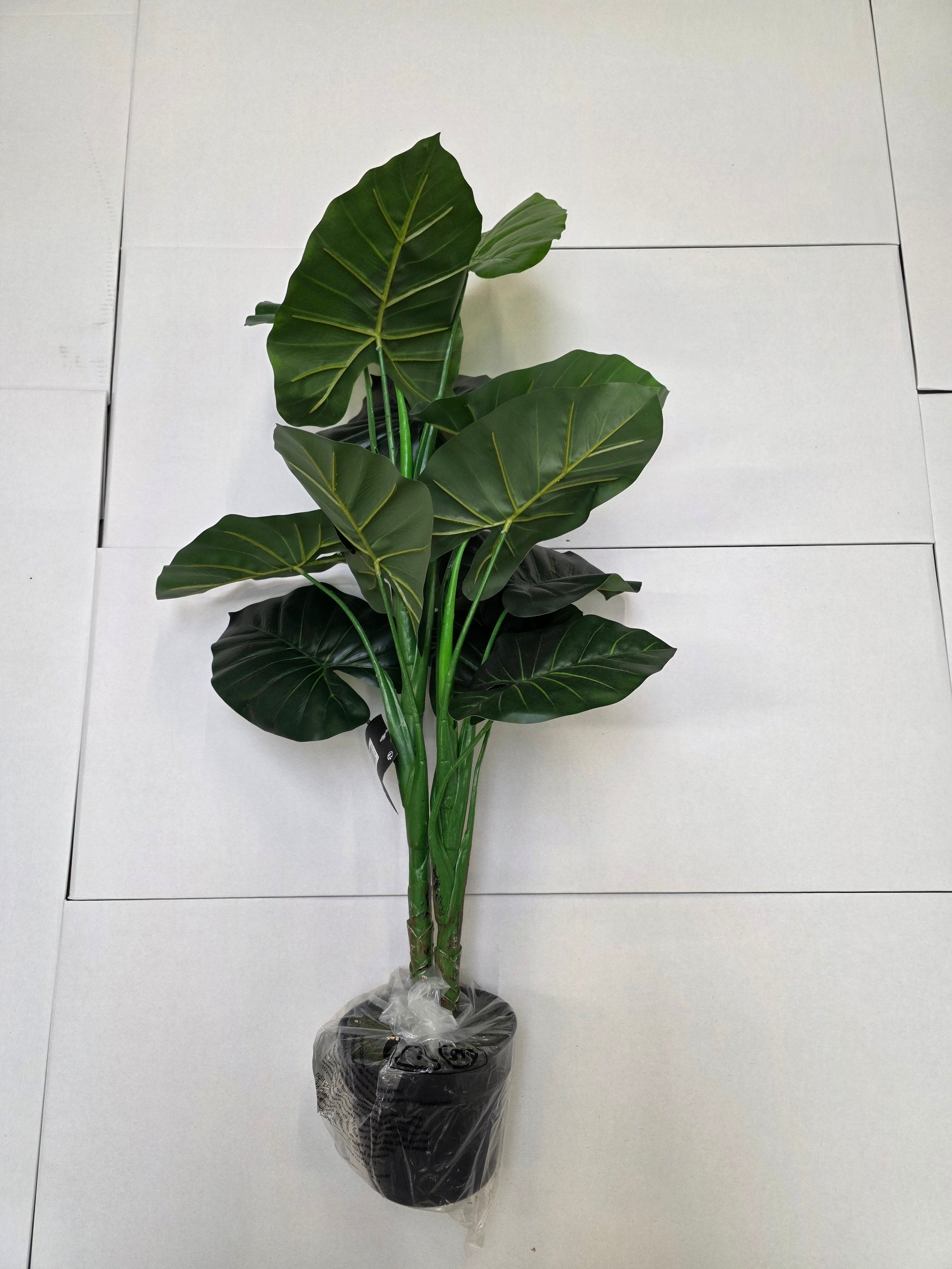 Artificial Taro In Pot Green 100x70cm