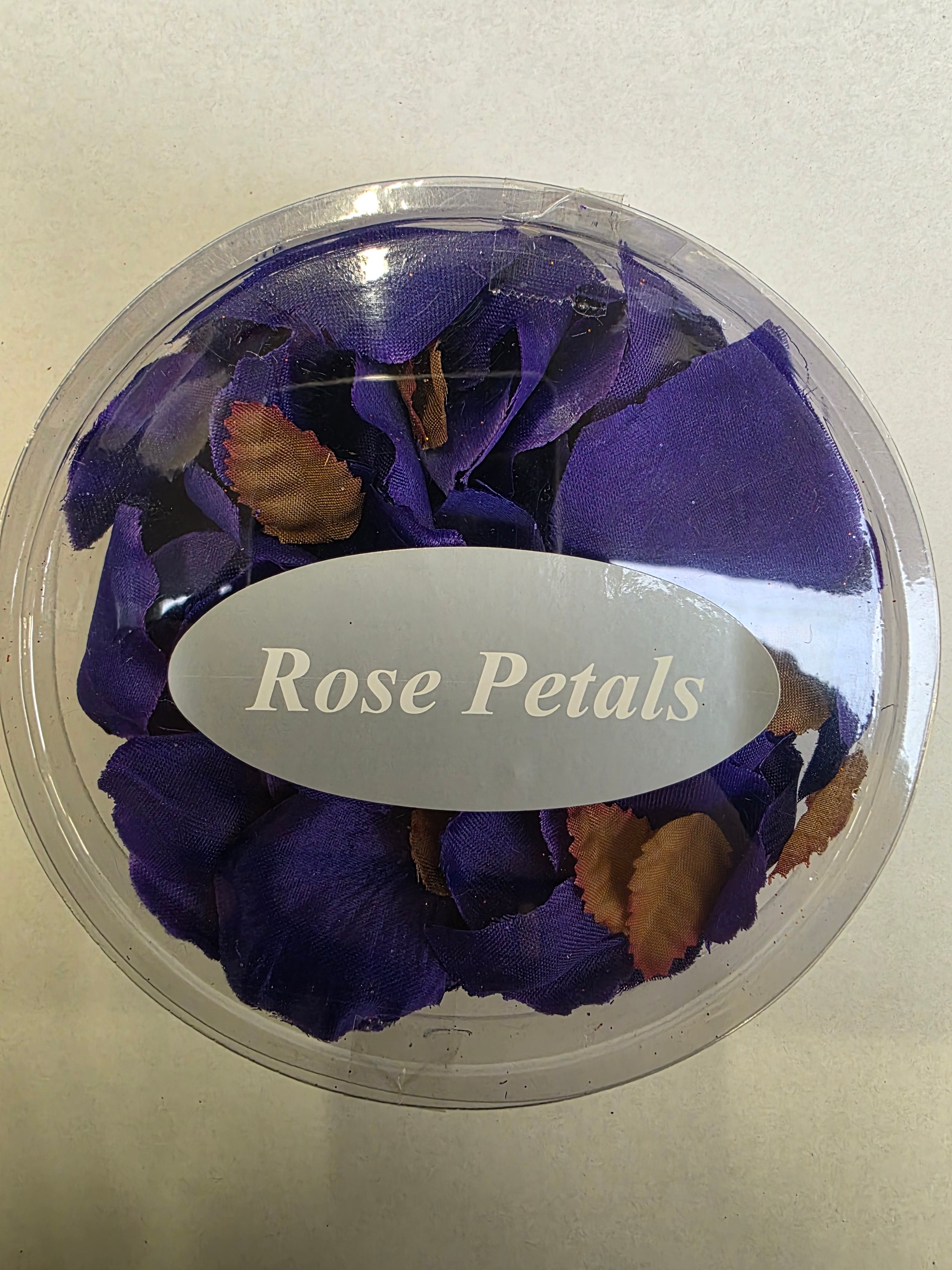 Artificial Rose Petals Deep Purple Box (PACK OF 3)